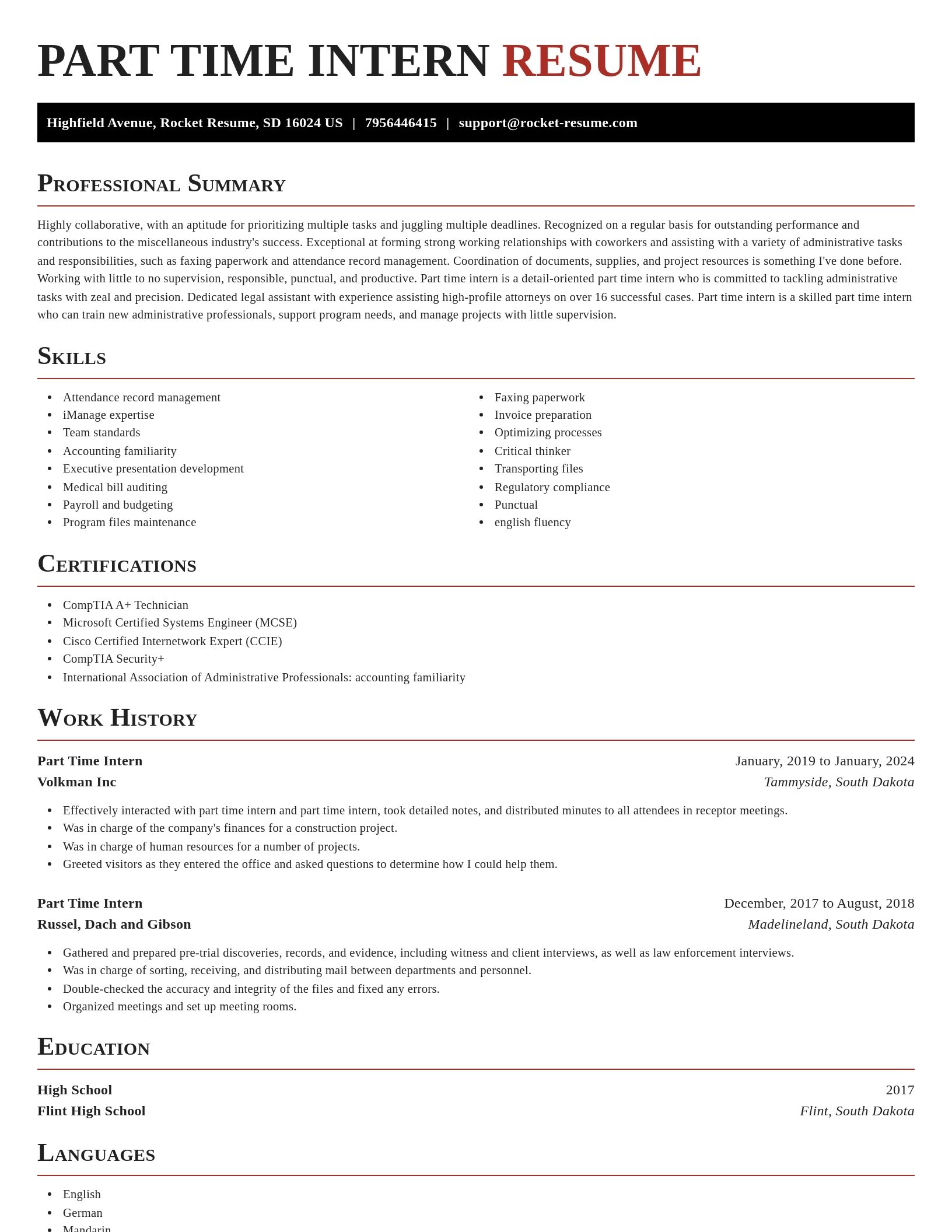 Exquisite resume template