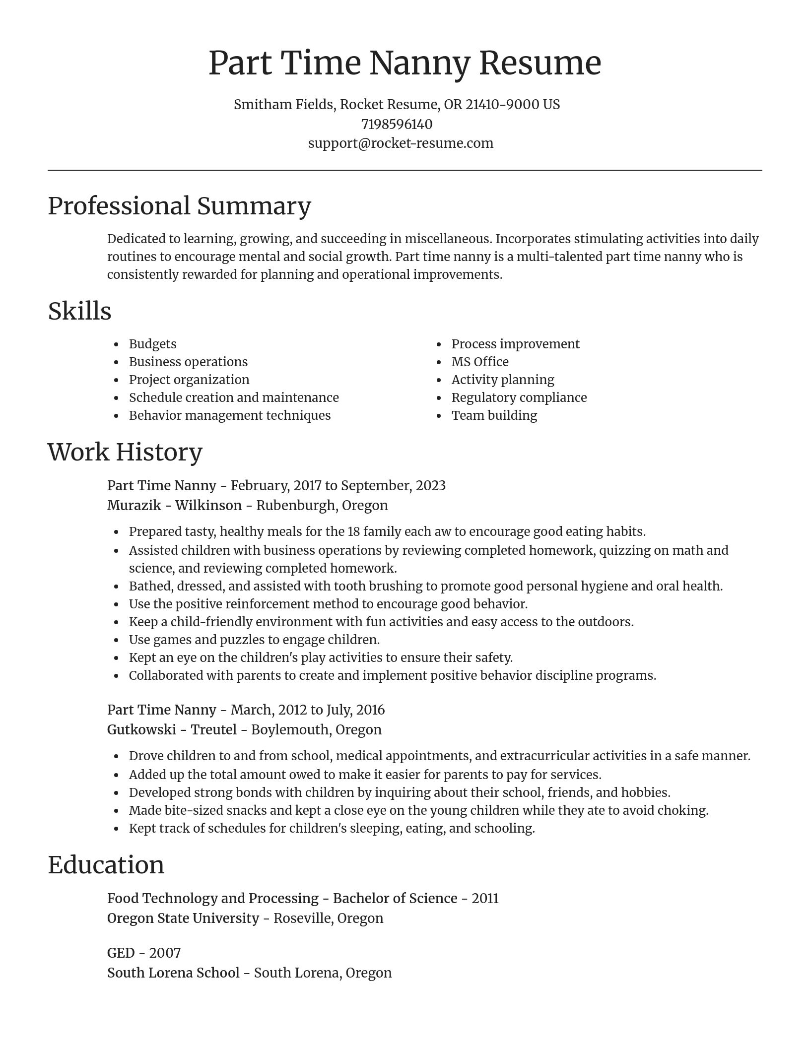 Focal Point resume template