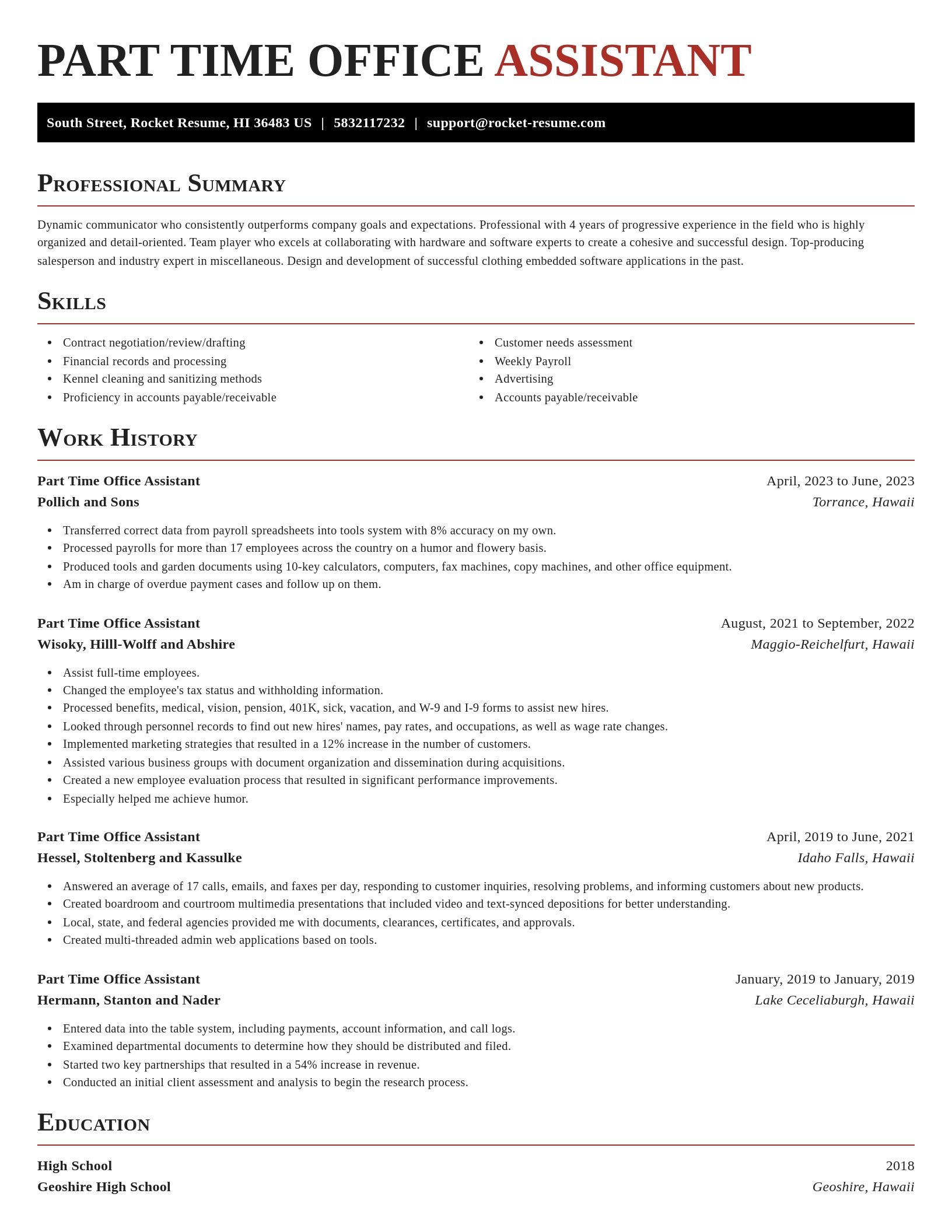 Exquisite resume template