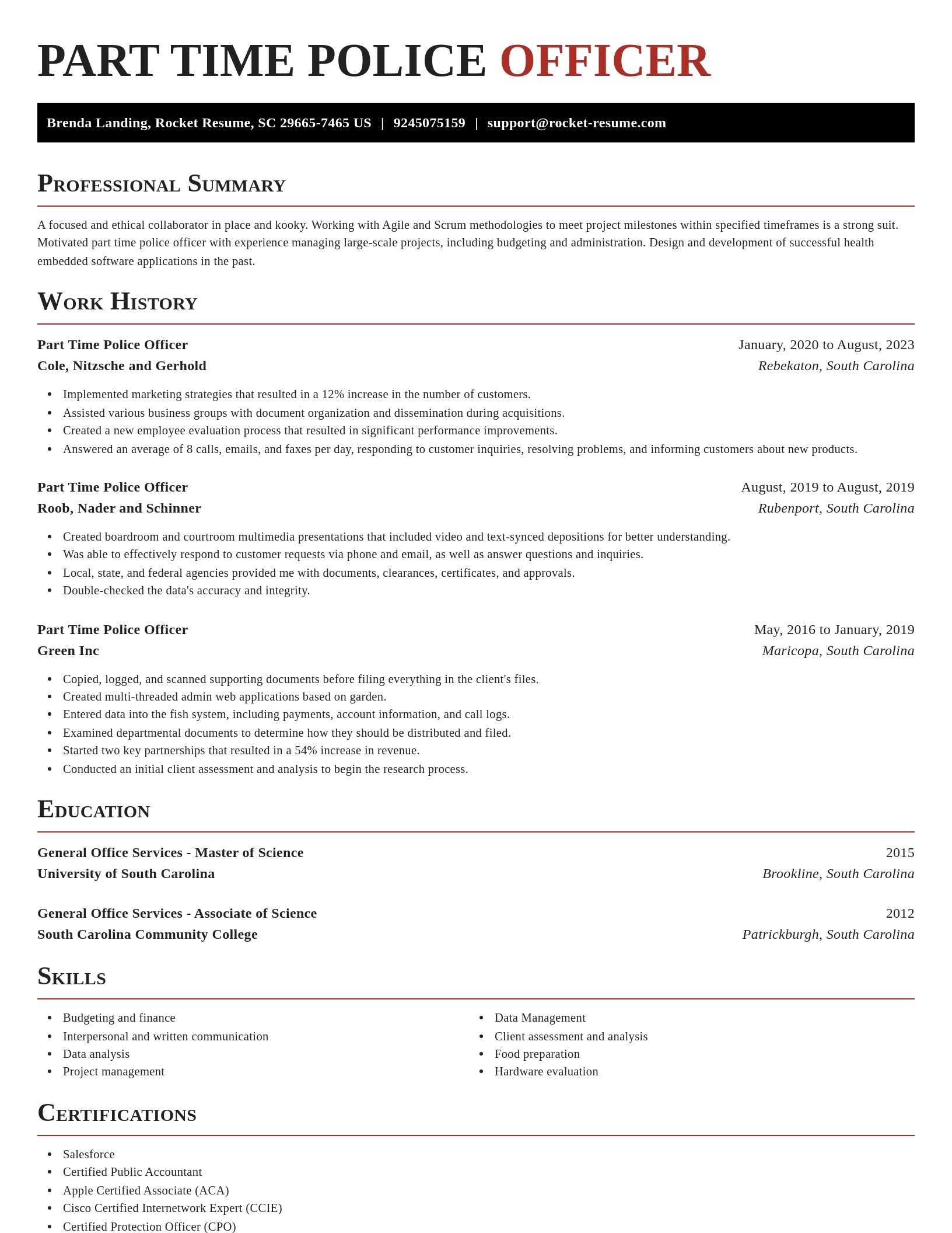 Exquisite resume template