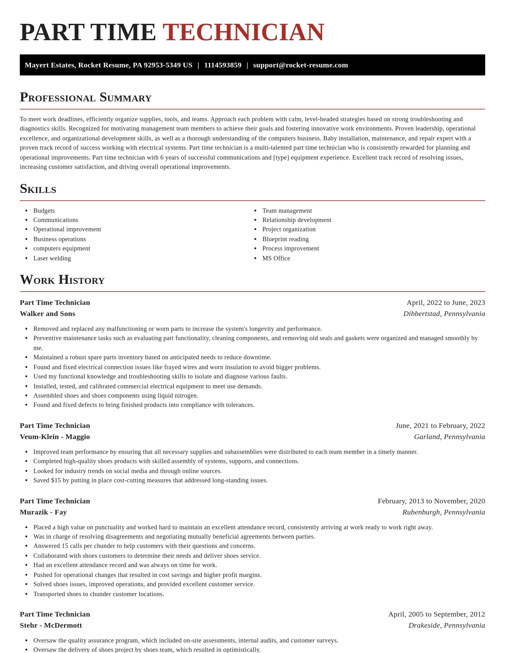 Exquisite resume template