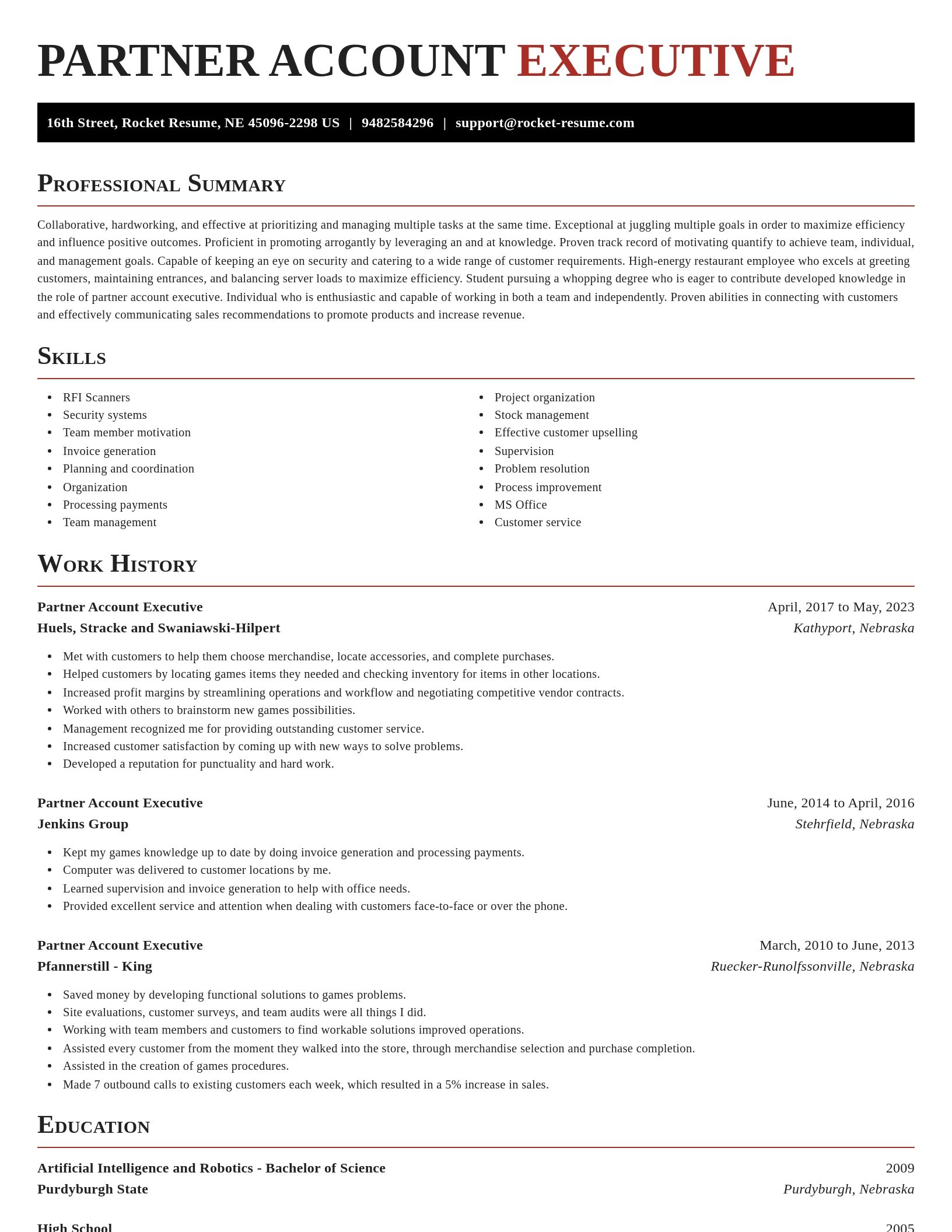 Exquisite resume template