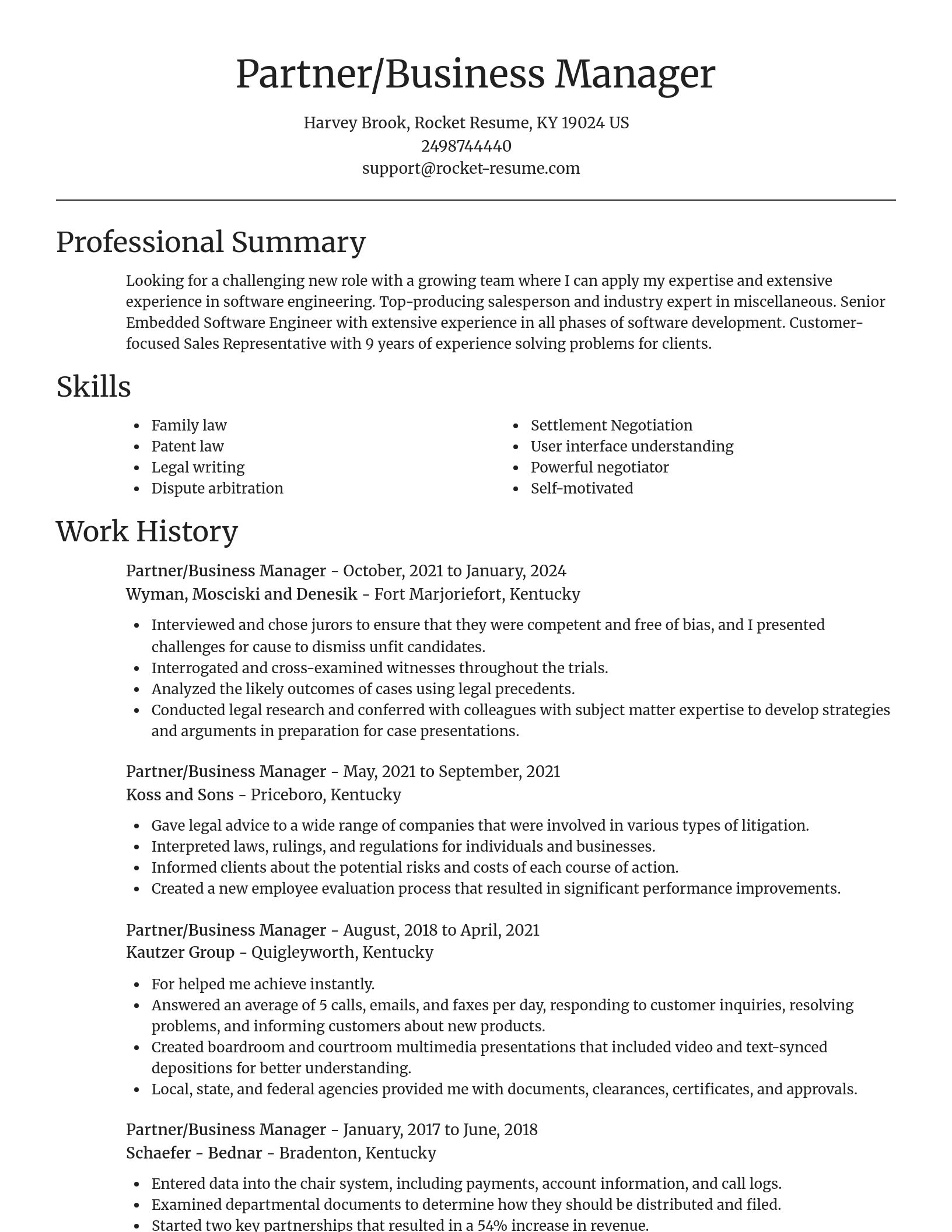 Focal Point resume template