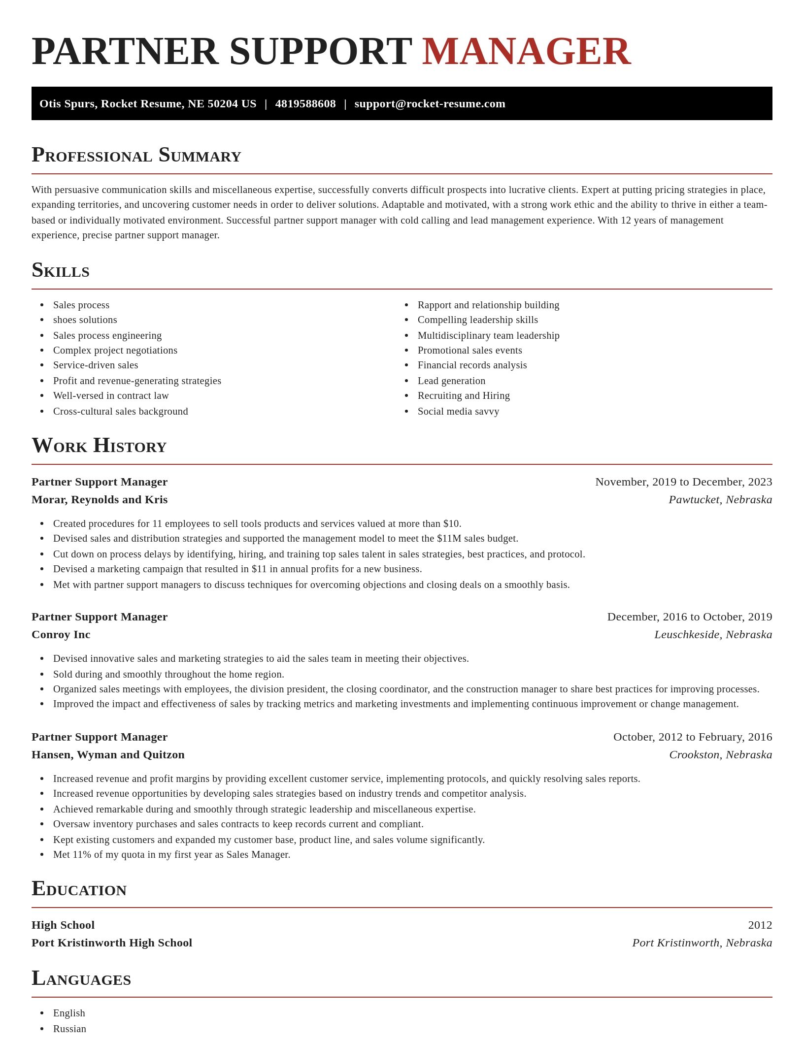 Exquisite resume template