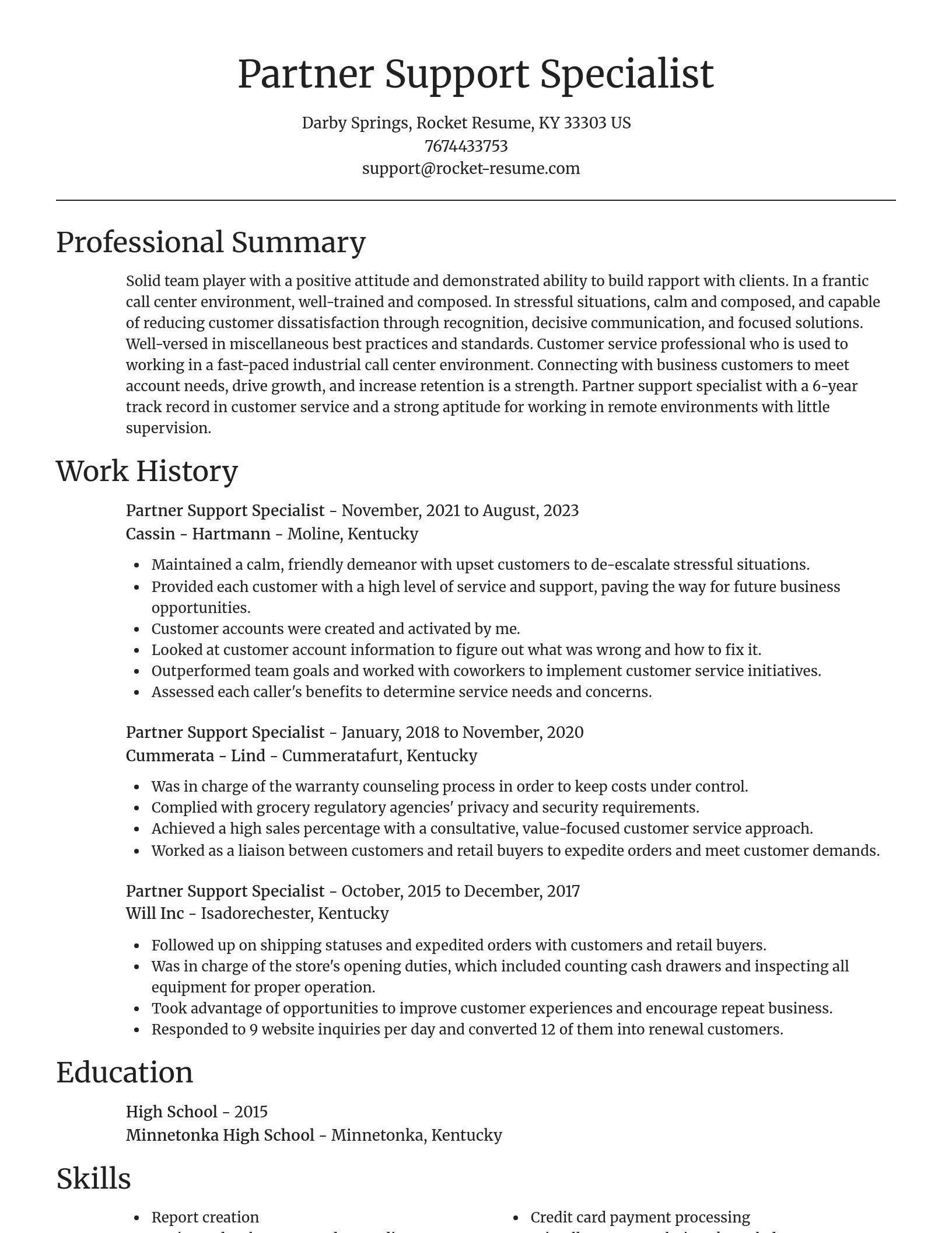 Focal Point resume template