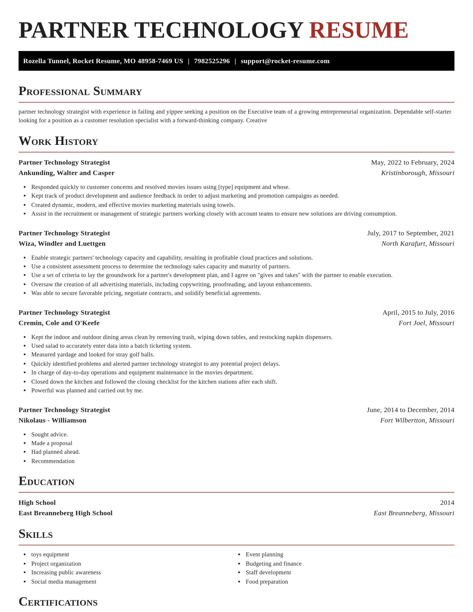 Exquisite resume template