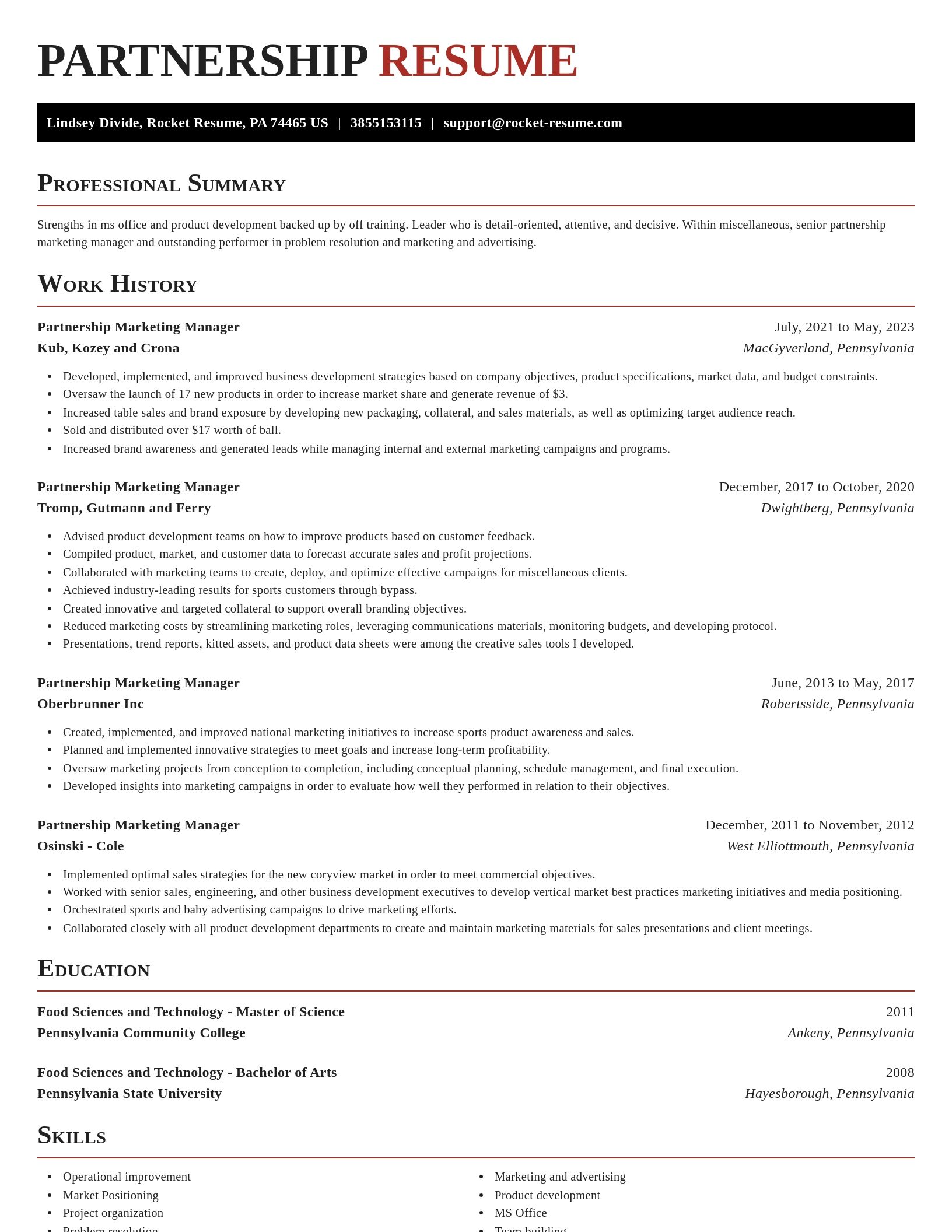 Exquisite resume template
