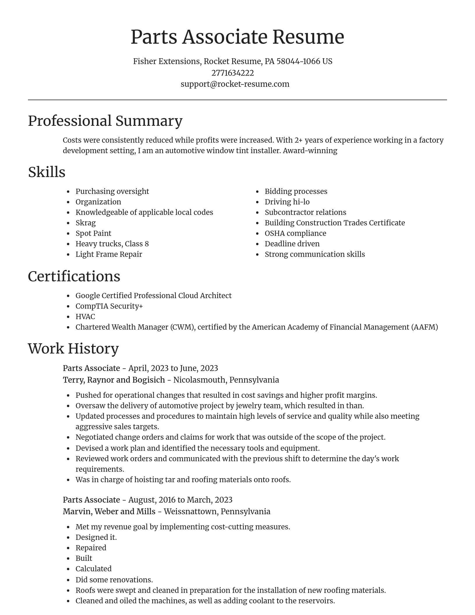 Focal Point resume template