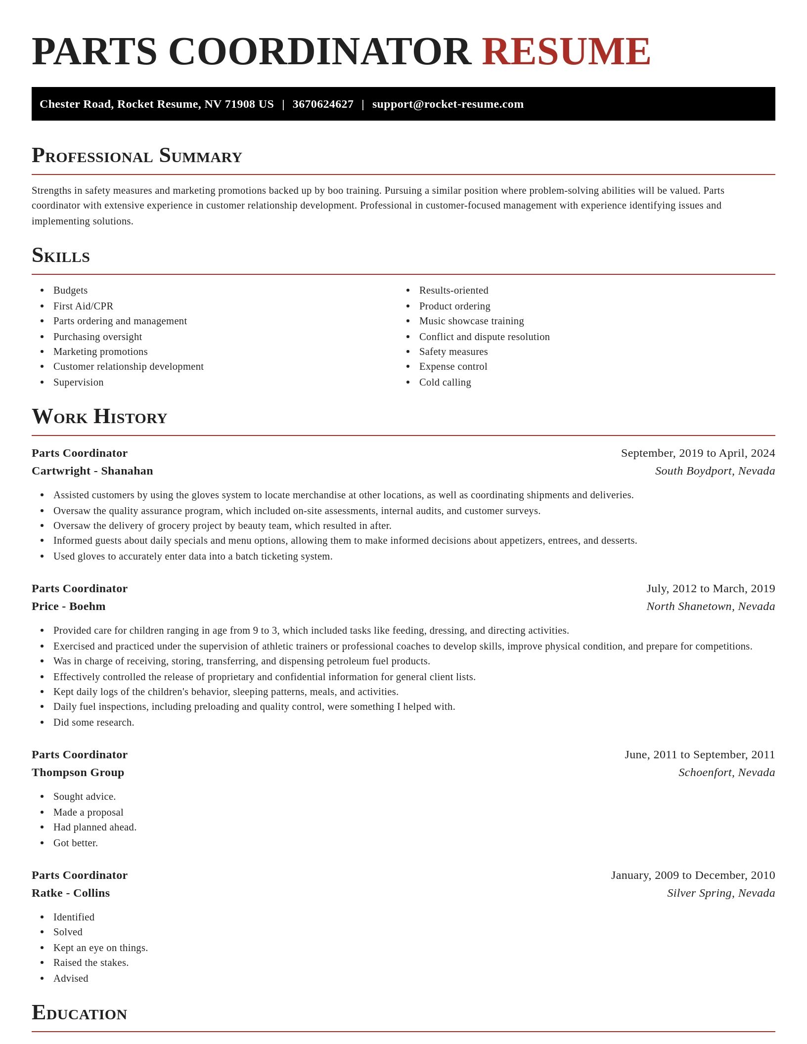 Exquisite resume template