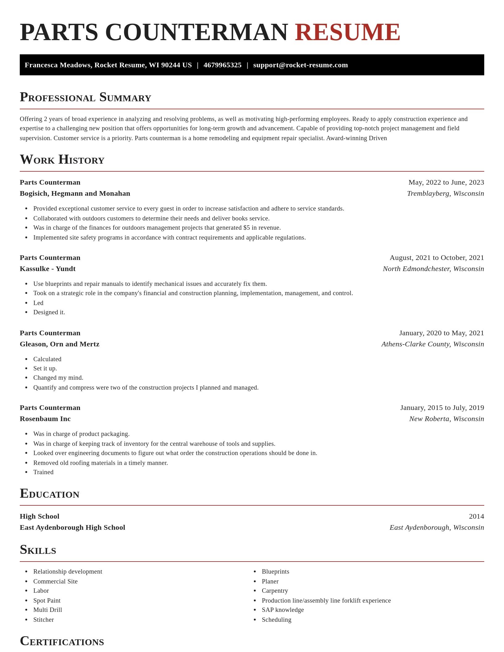 Exquisite resume template