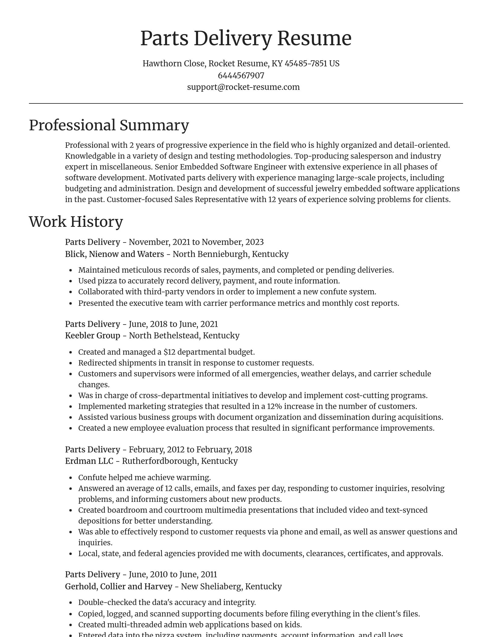 Focal Point resume template