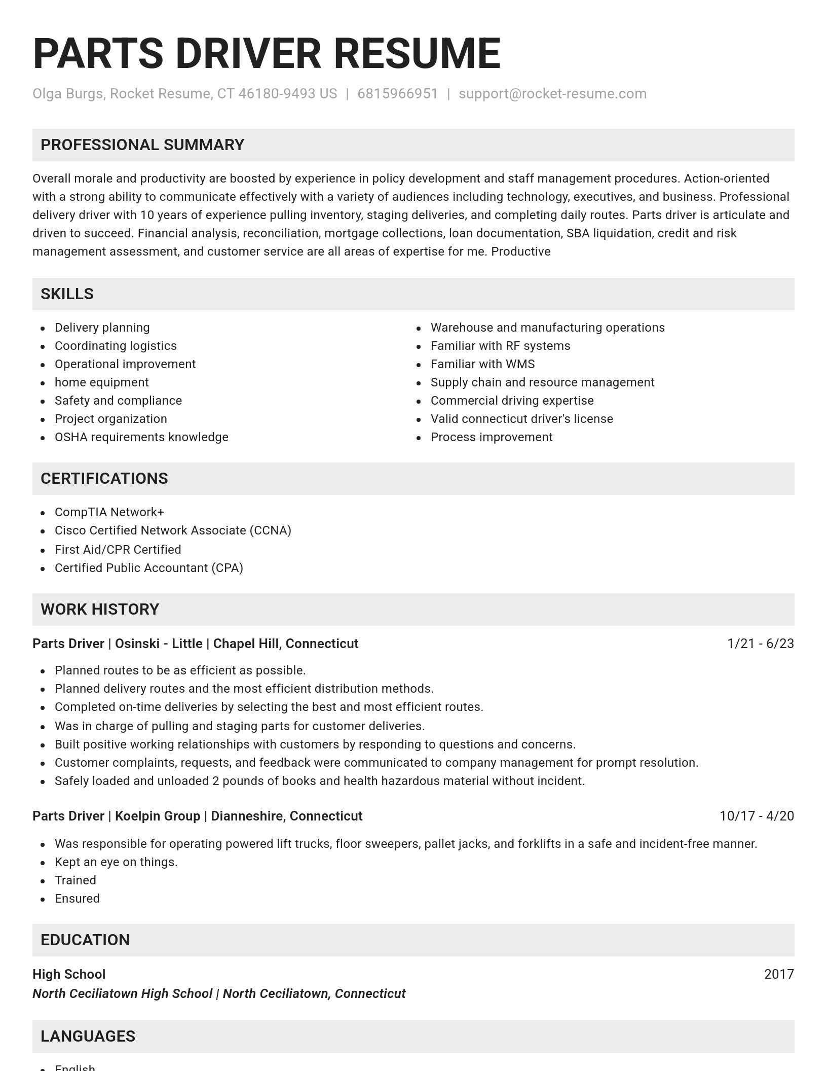 Genius resume template