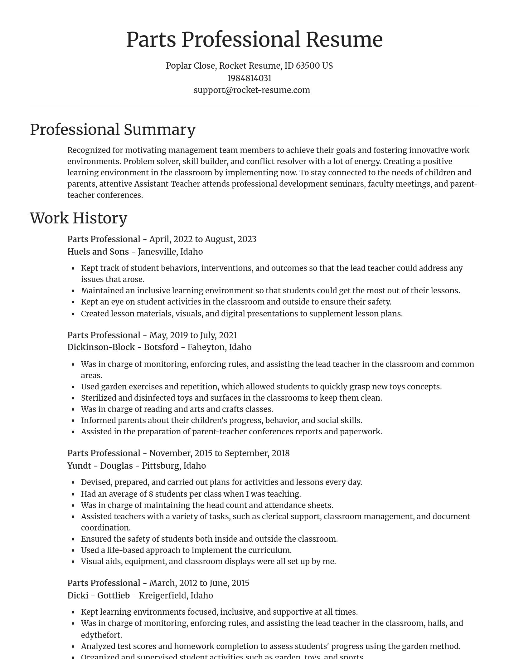 Focal Point resume template