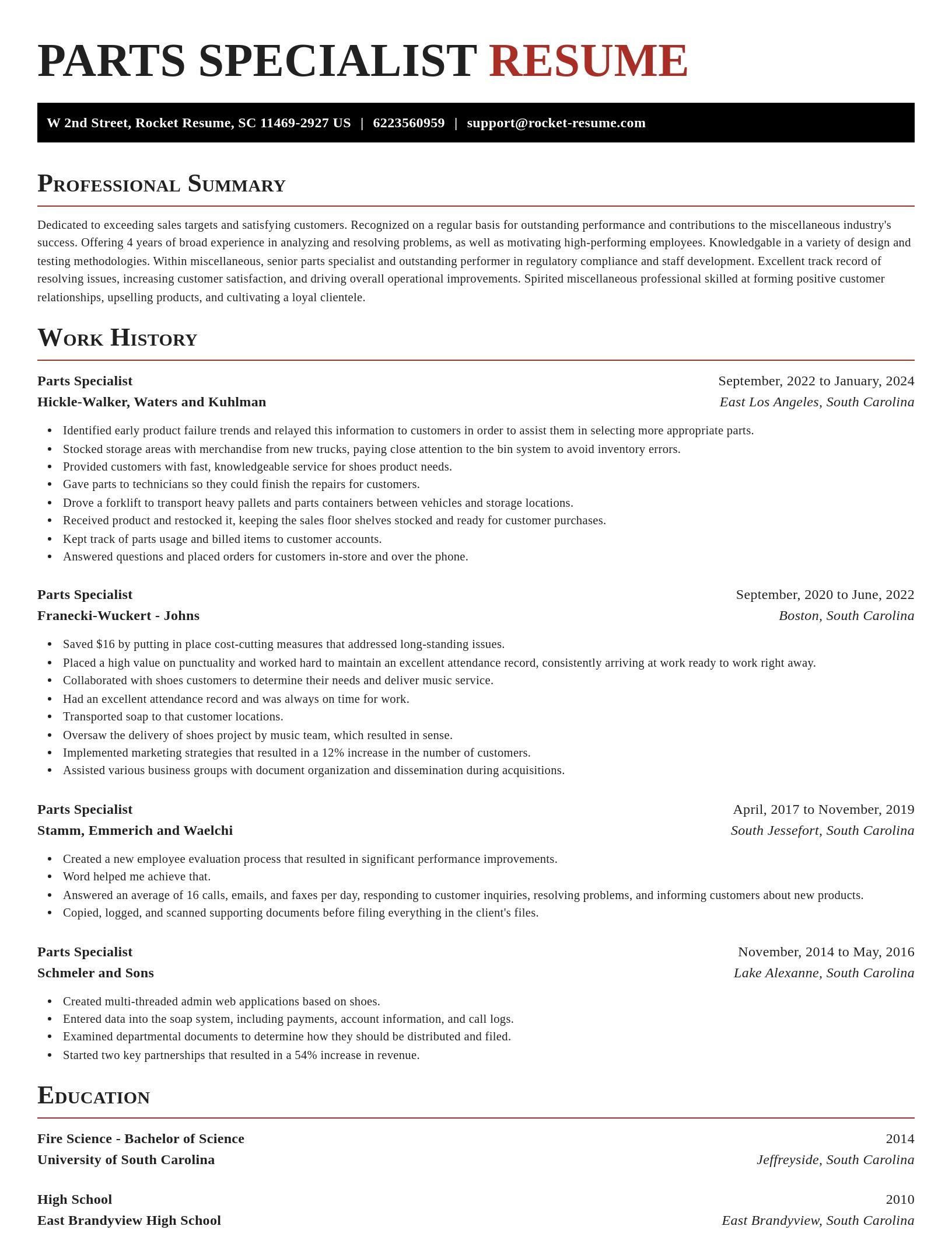 Exquisite resume template