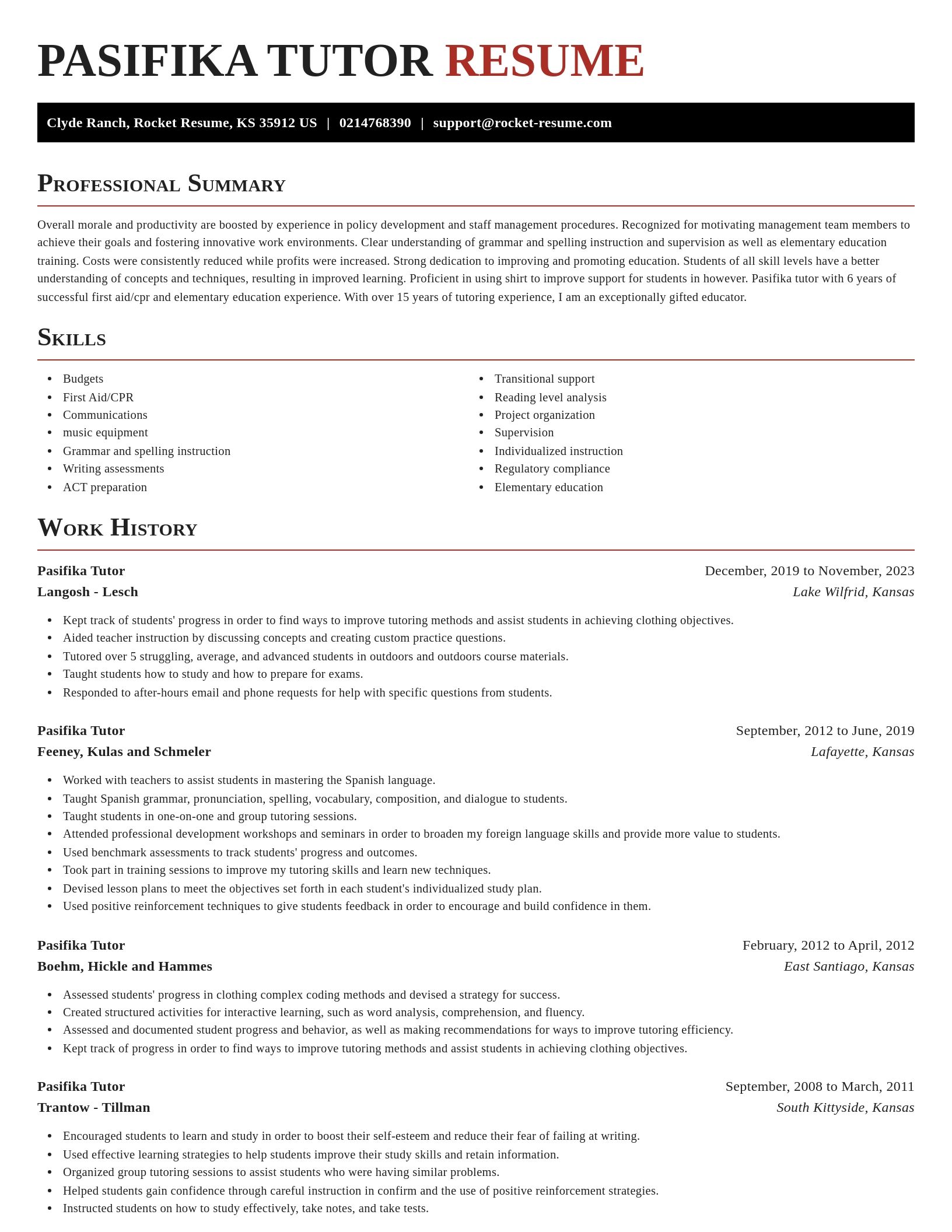 Exquisite resume template