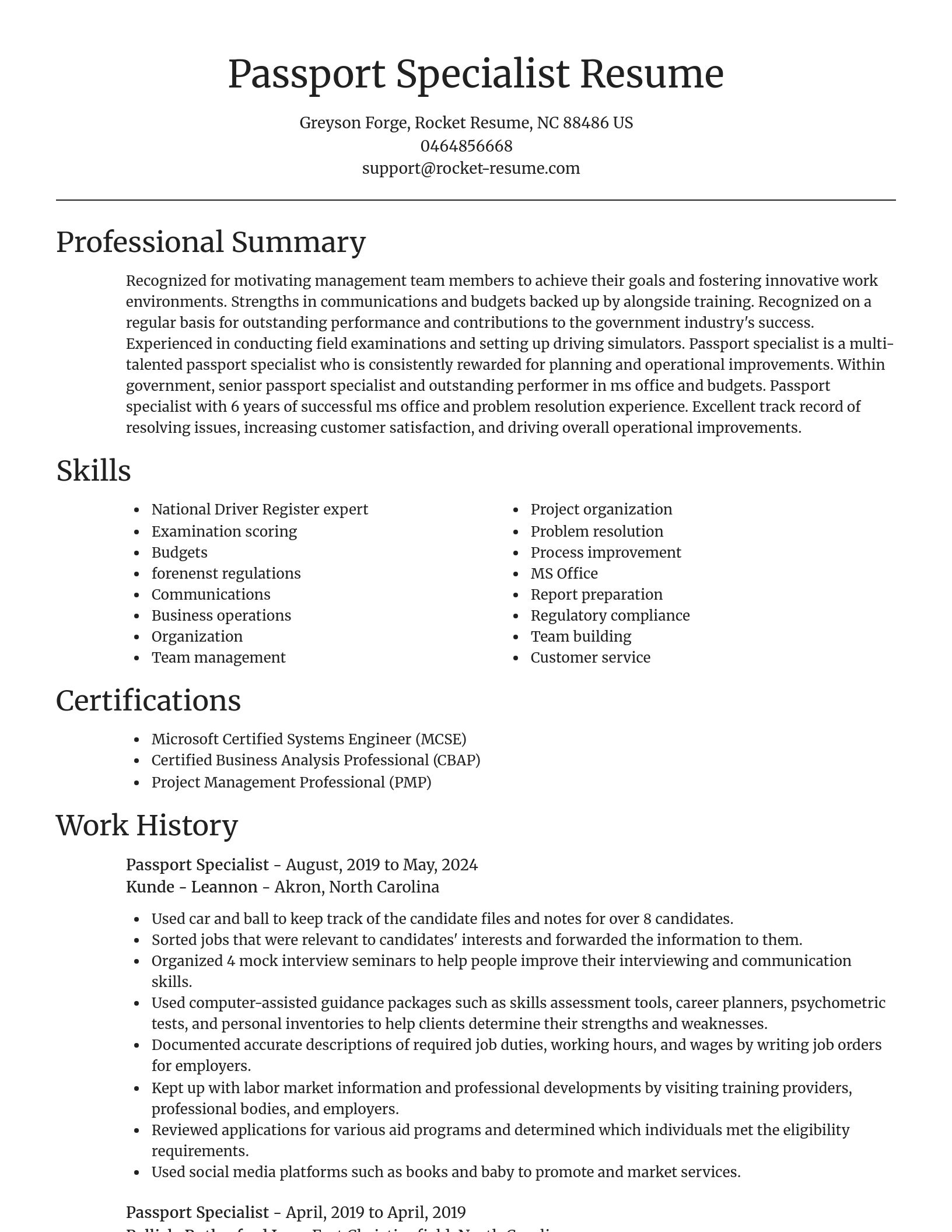 Focal Point resume template
