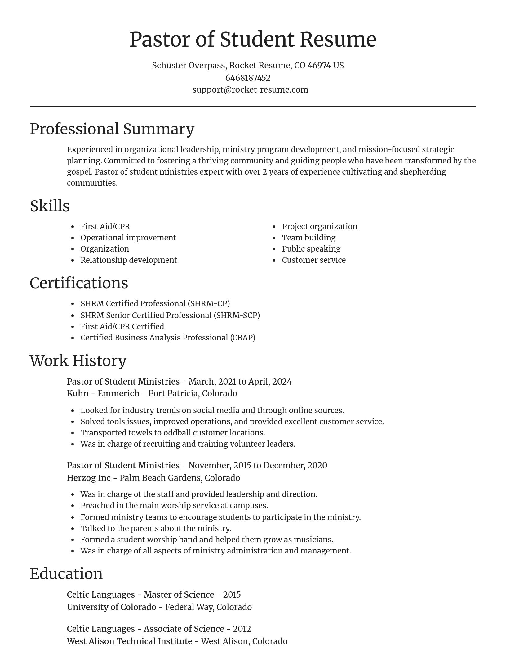 Focal Point resume template