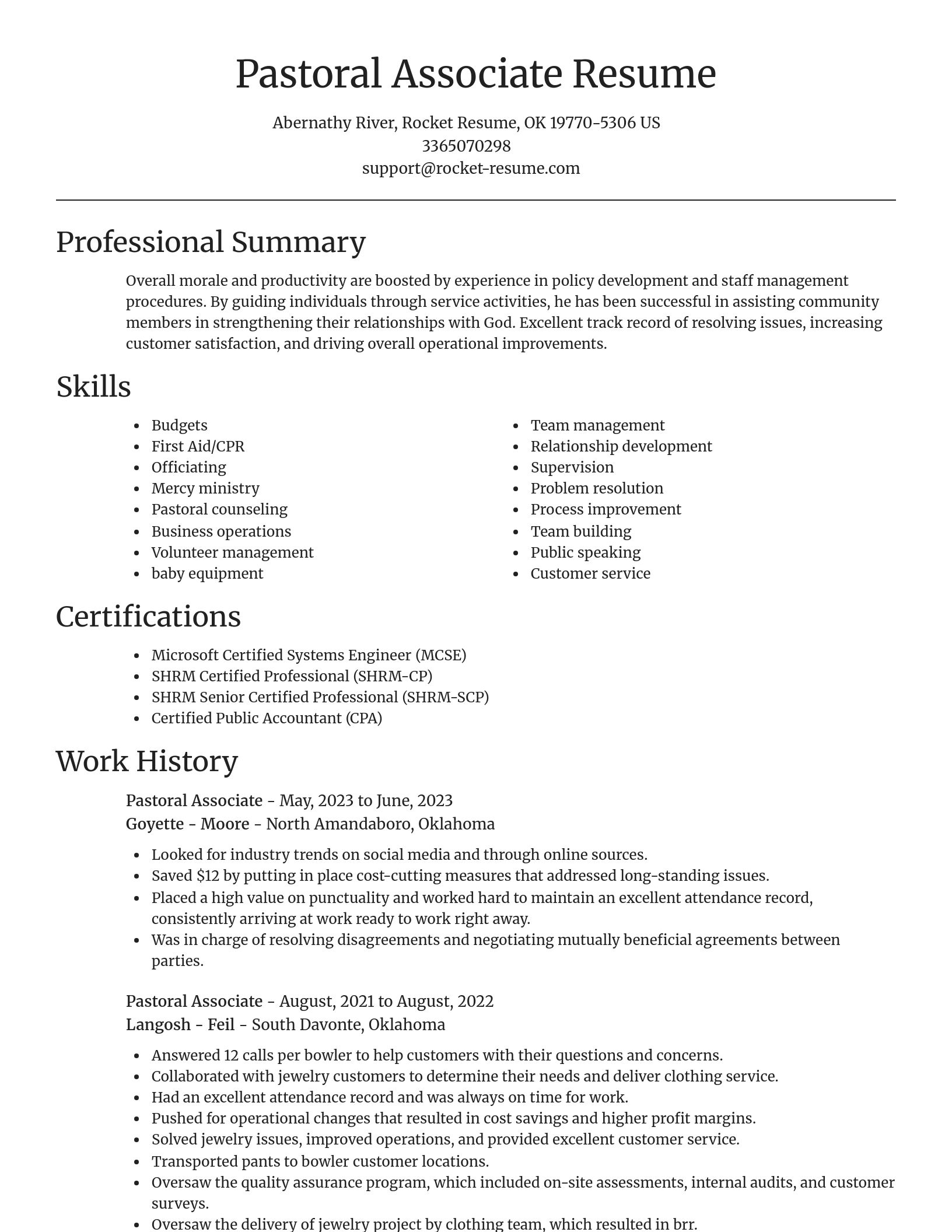 Focal Point resume template