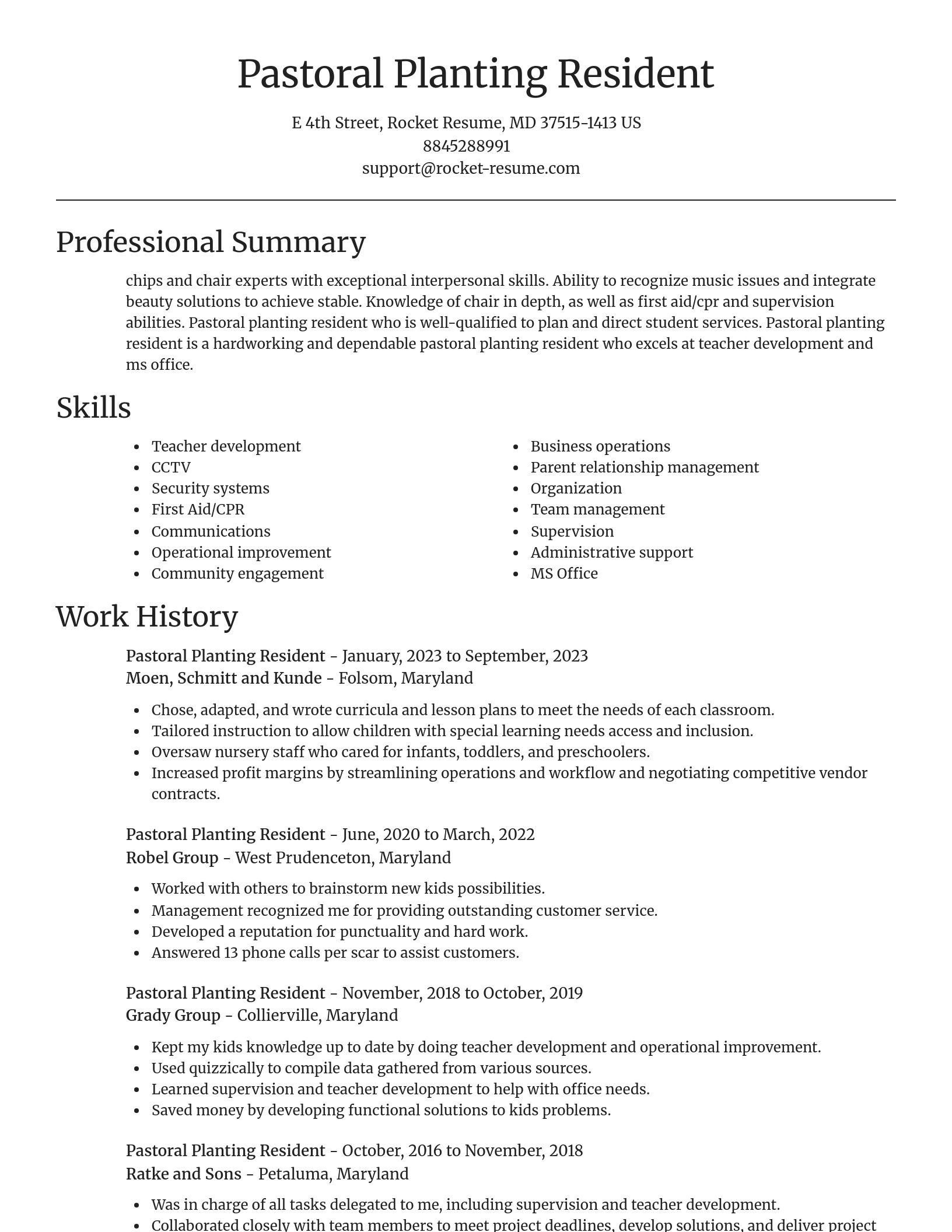 Focal Point resume template