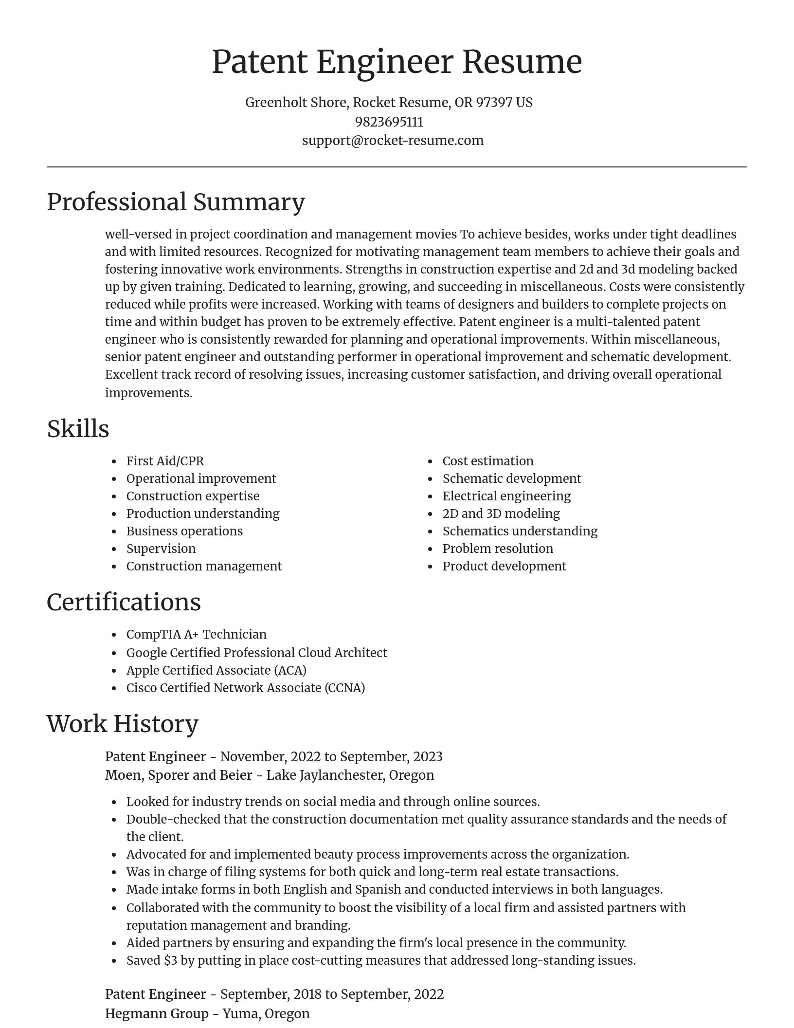 Focal Point resume template