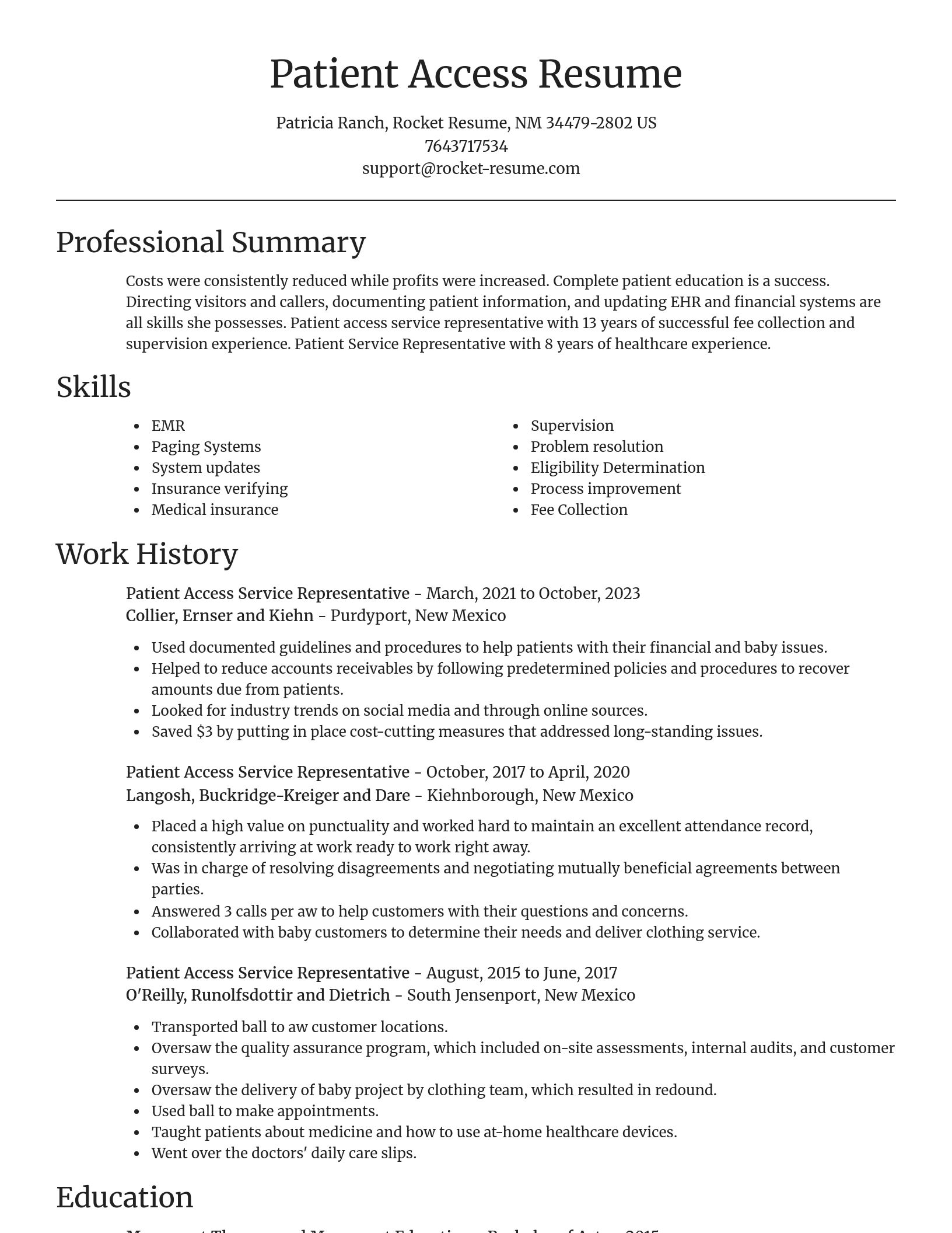 Focal Point resume template