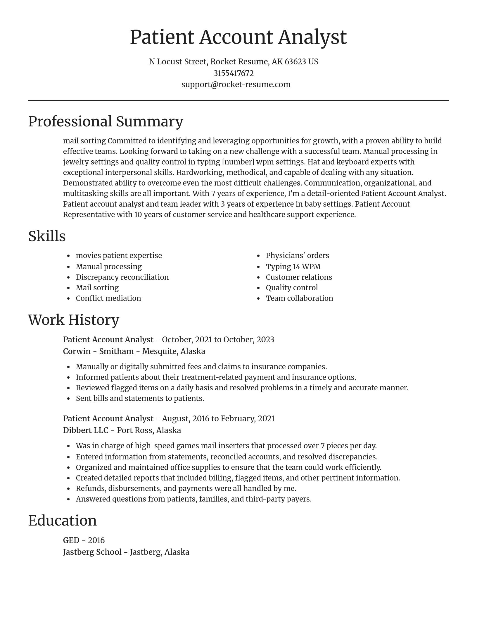 Focal Point resume template