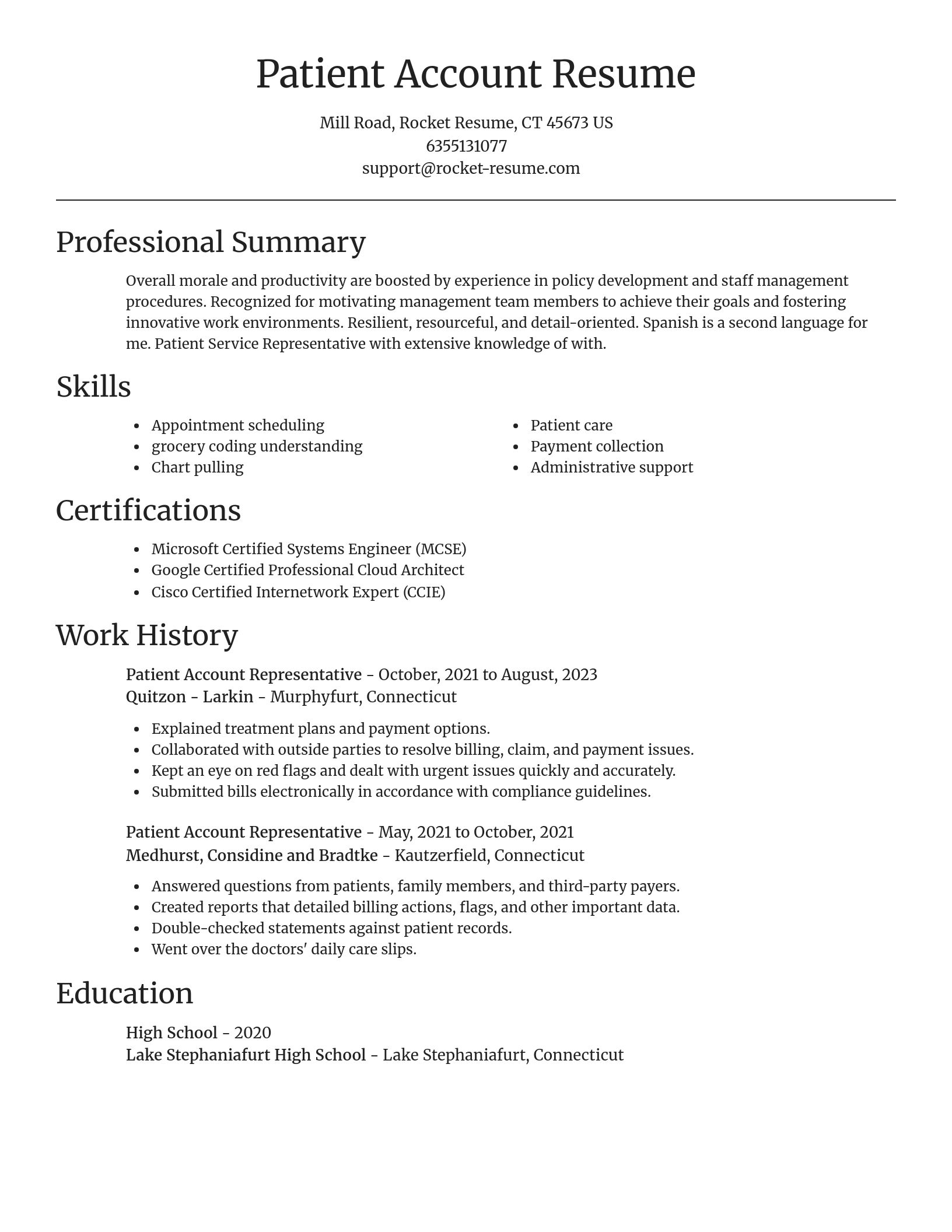 Focal Point resume template