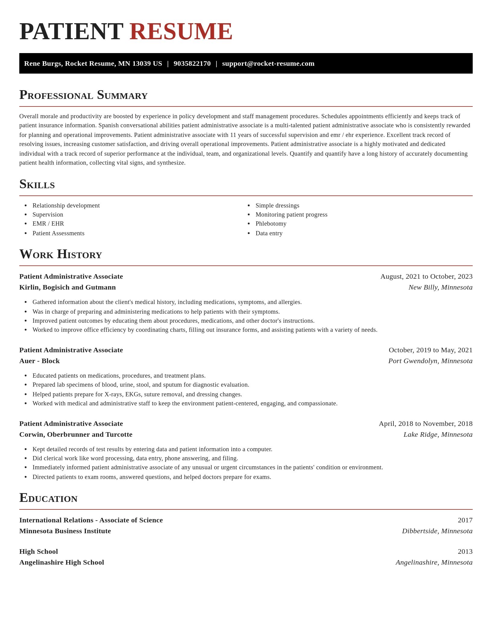 Exquisite resume template