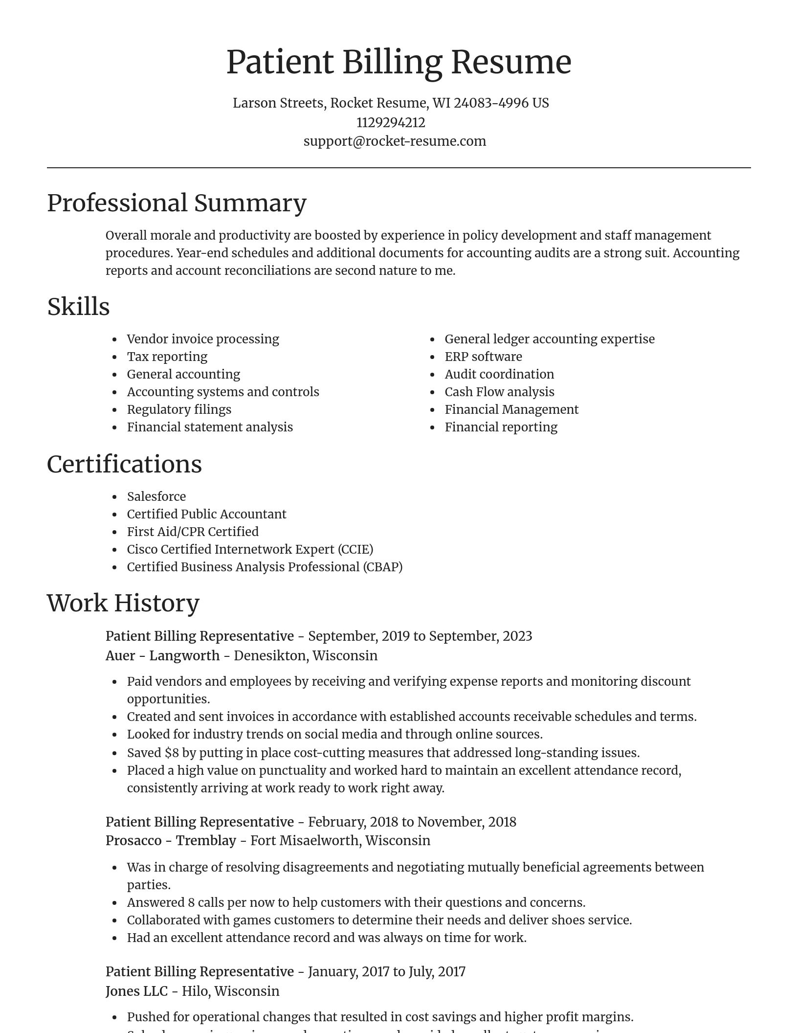 Focal Point resume template