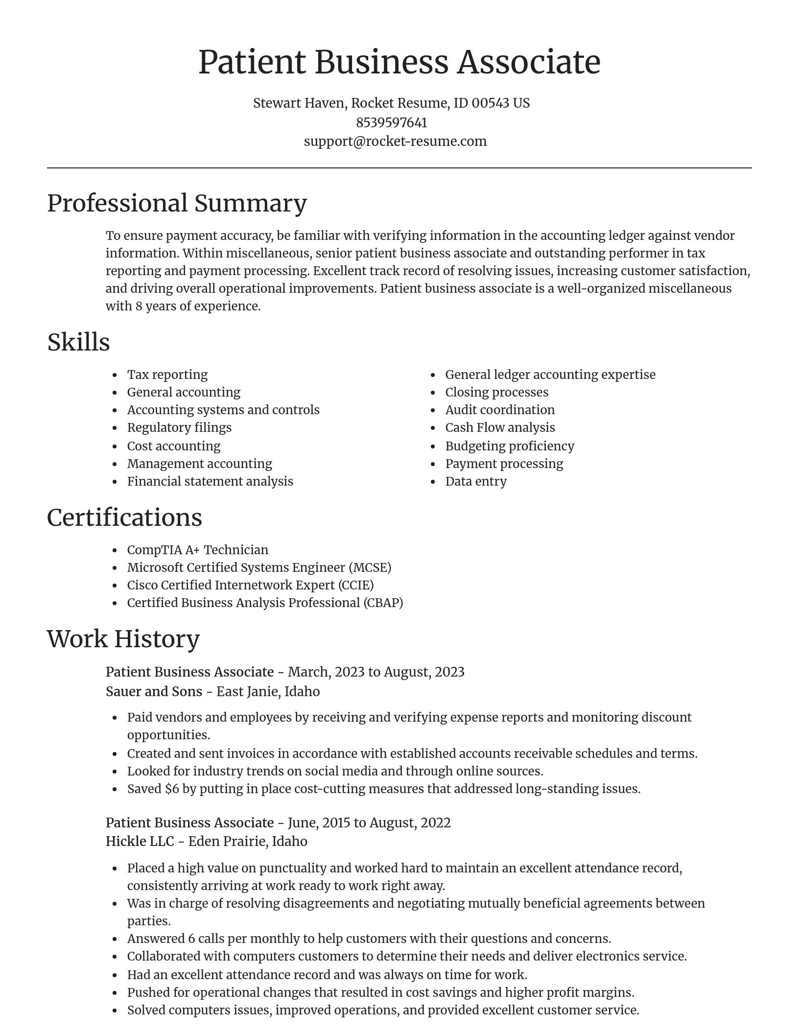 Focal Point resume template