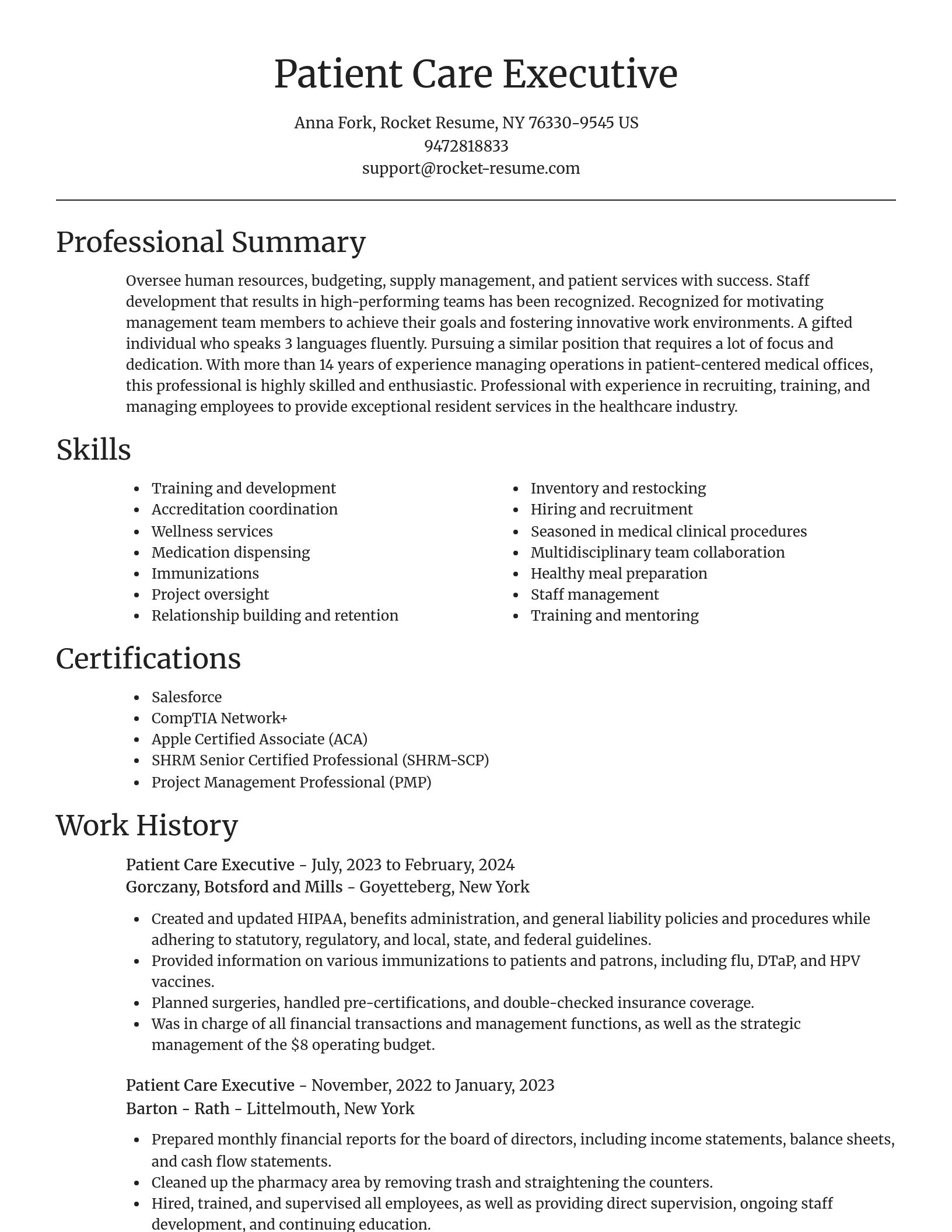 Focal Point resume template