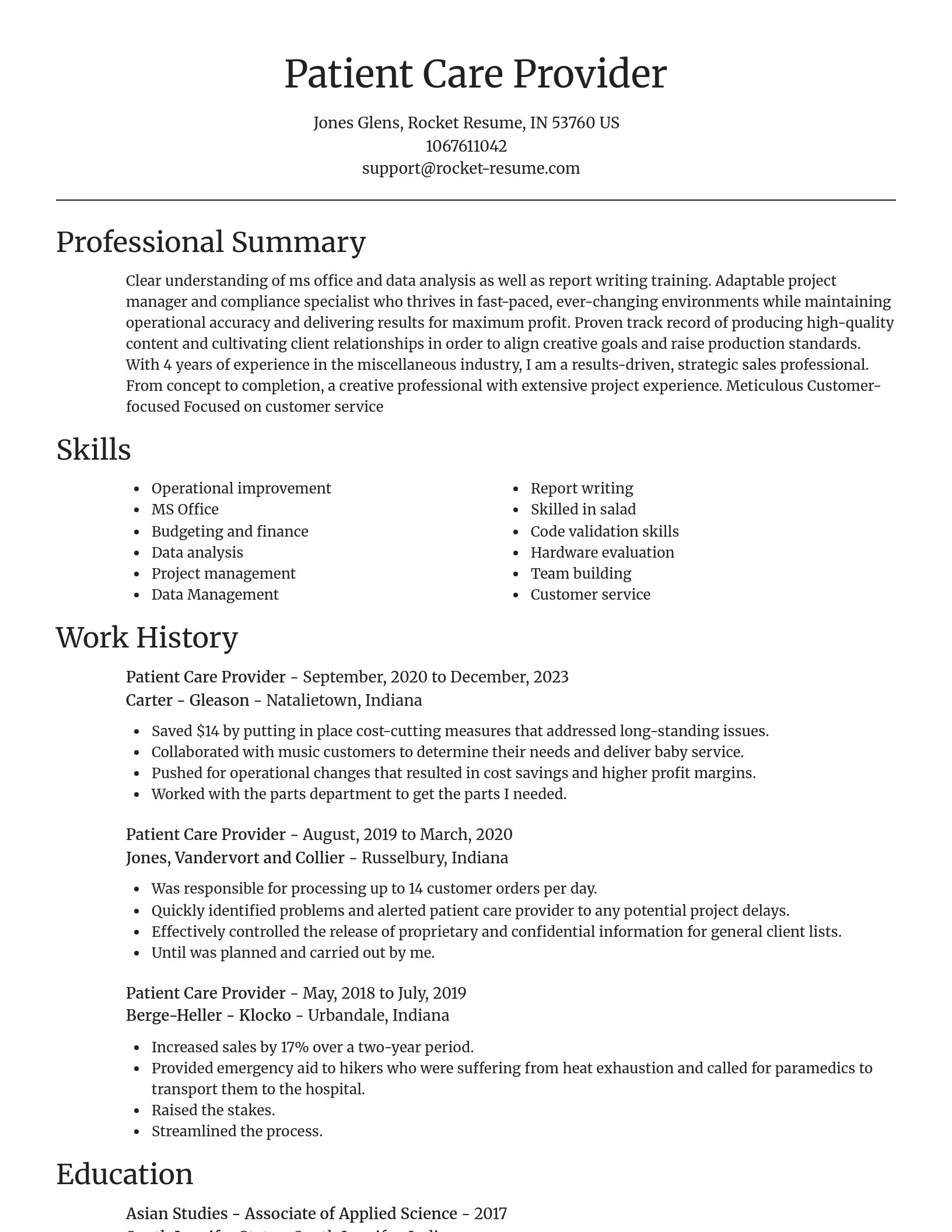 Focal Point resume template