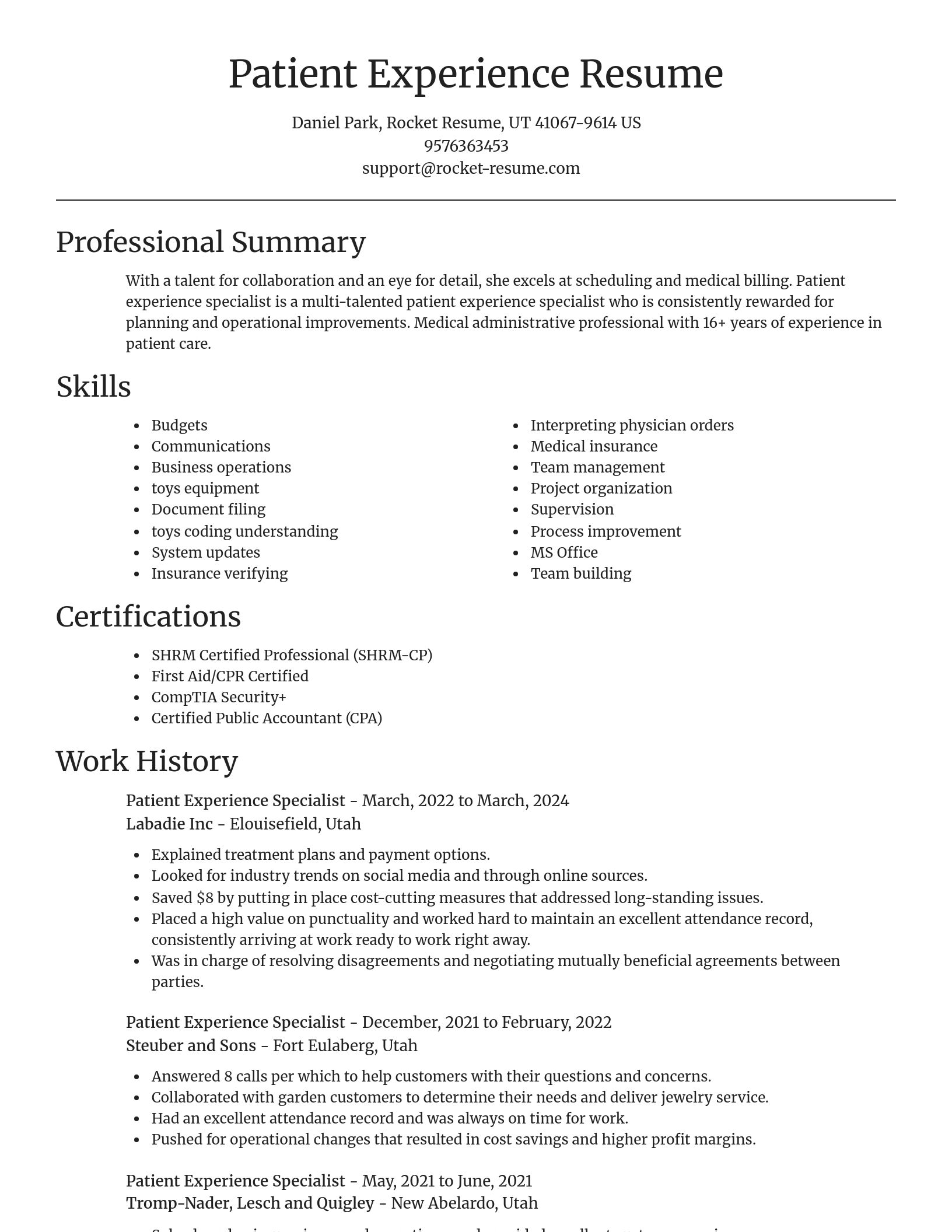 Focal Point resume template