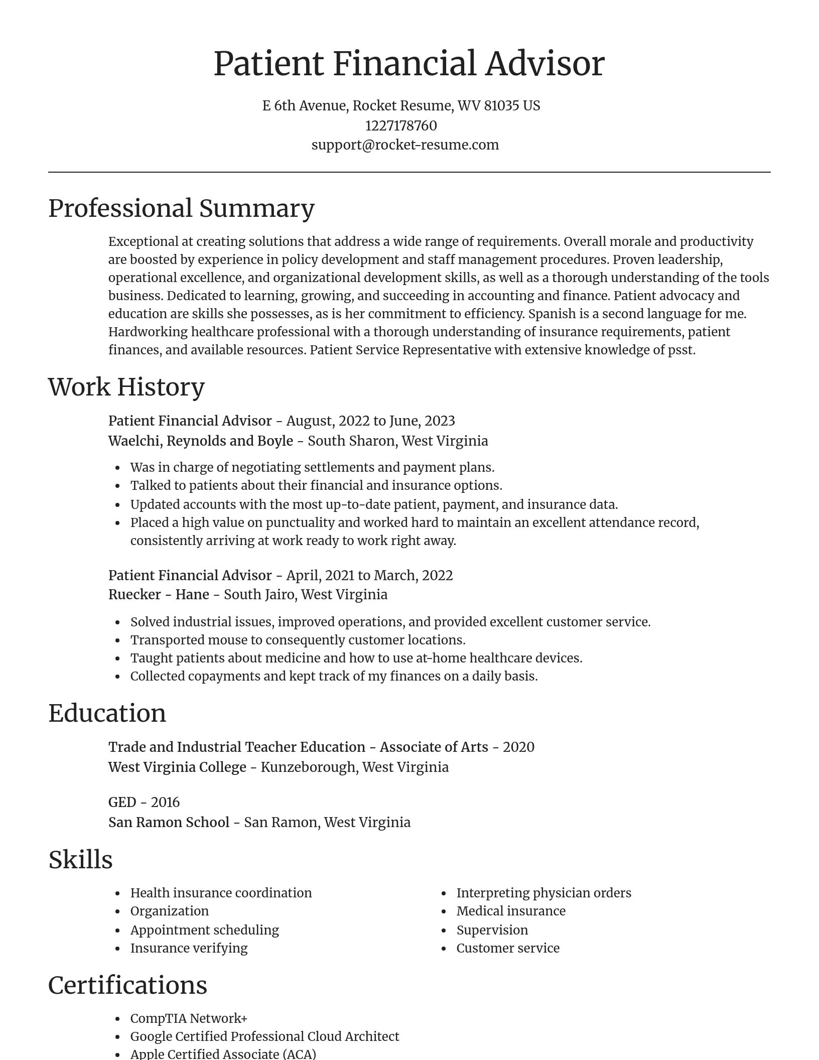 Focal Point resume template