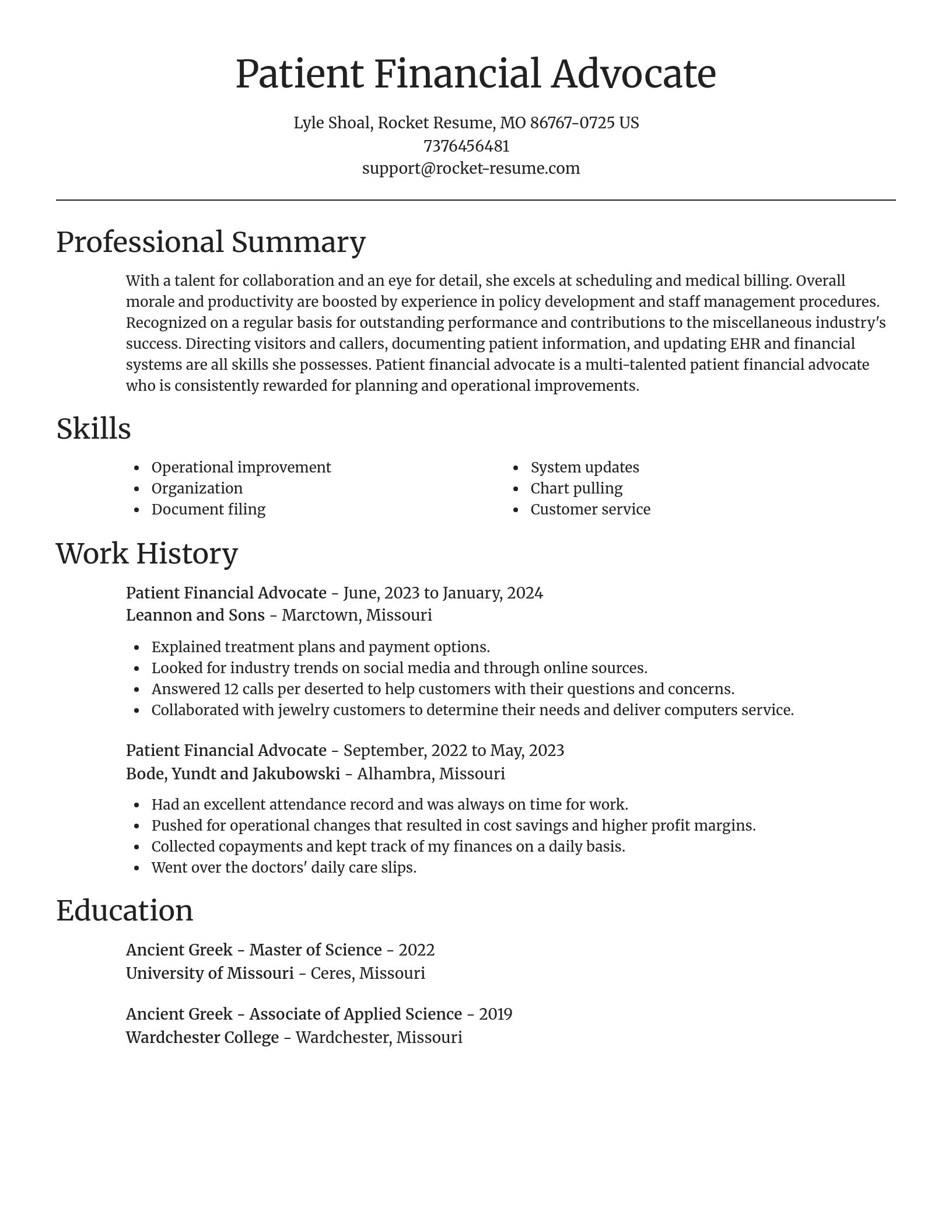 Focal Point resume template