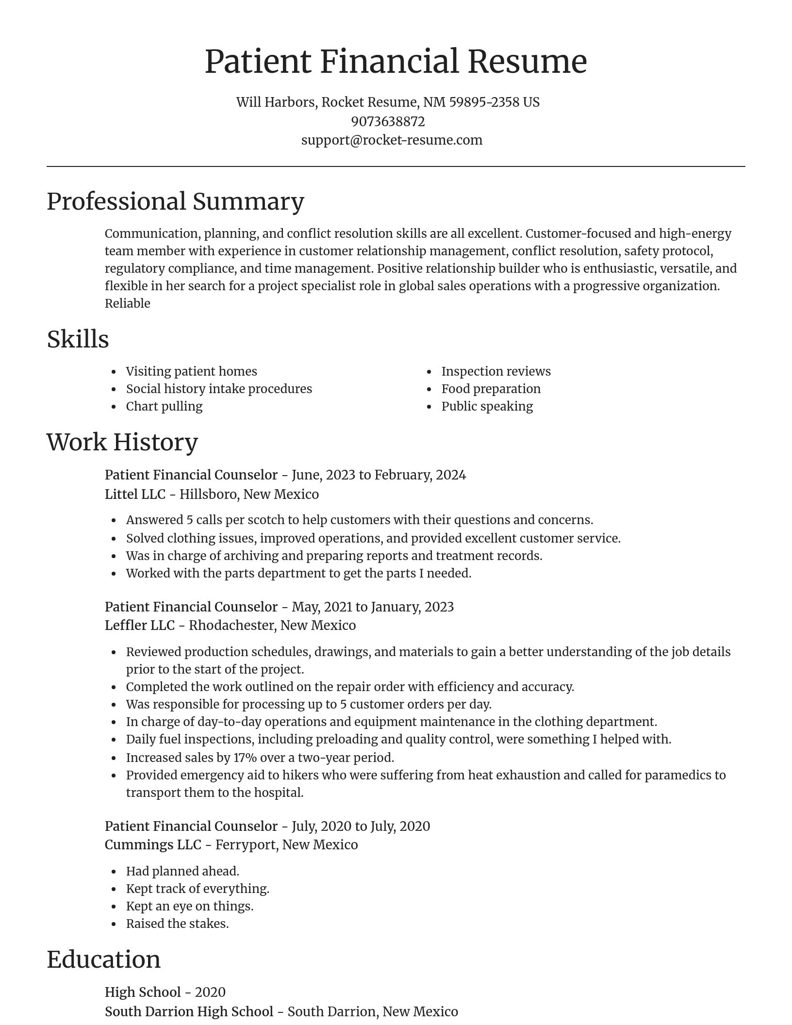 Focal Point resume template