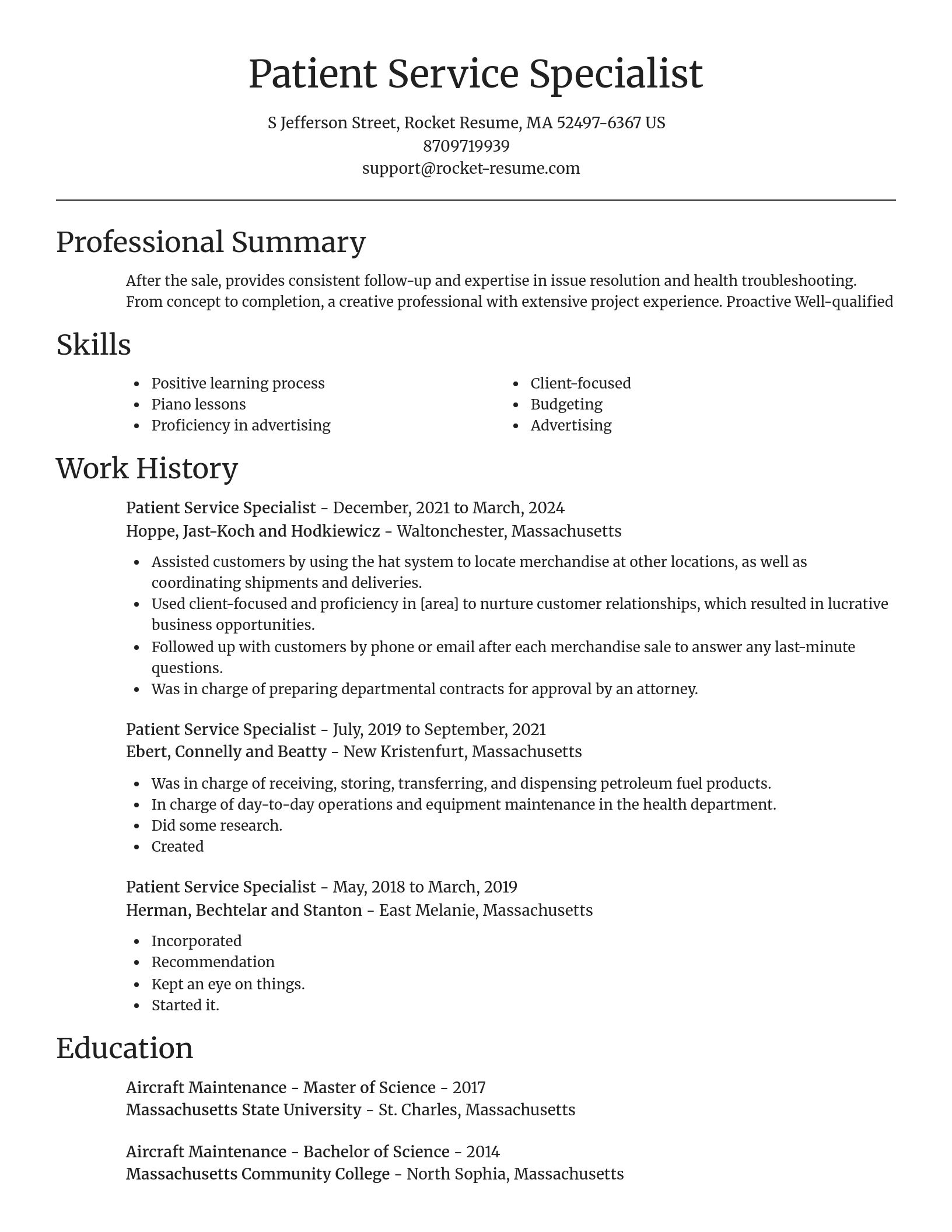 Focal Point resume template