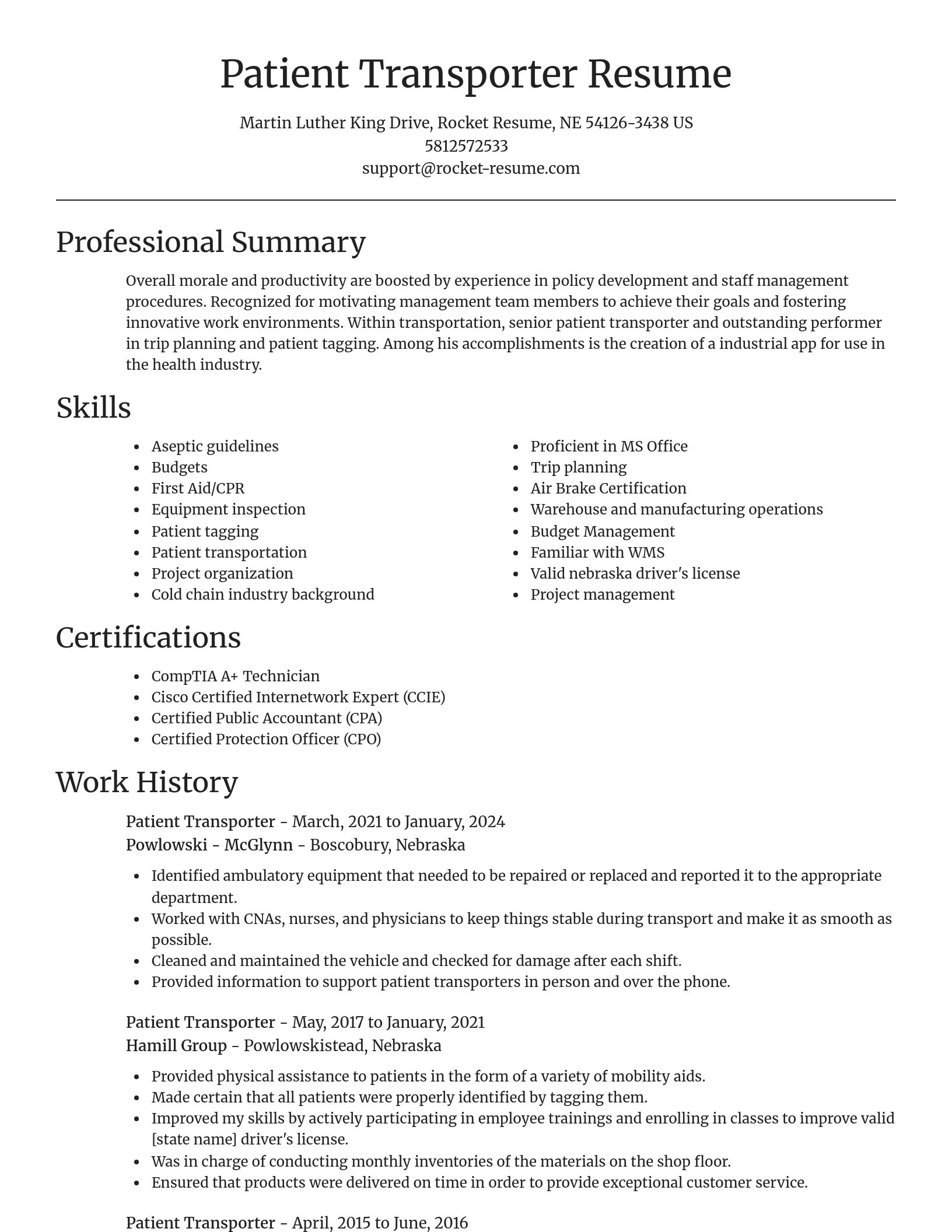 Focal Point resume template