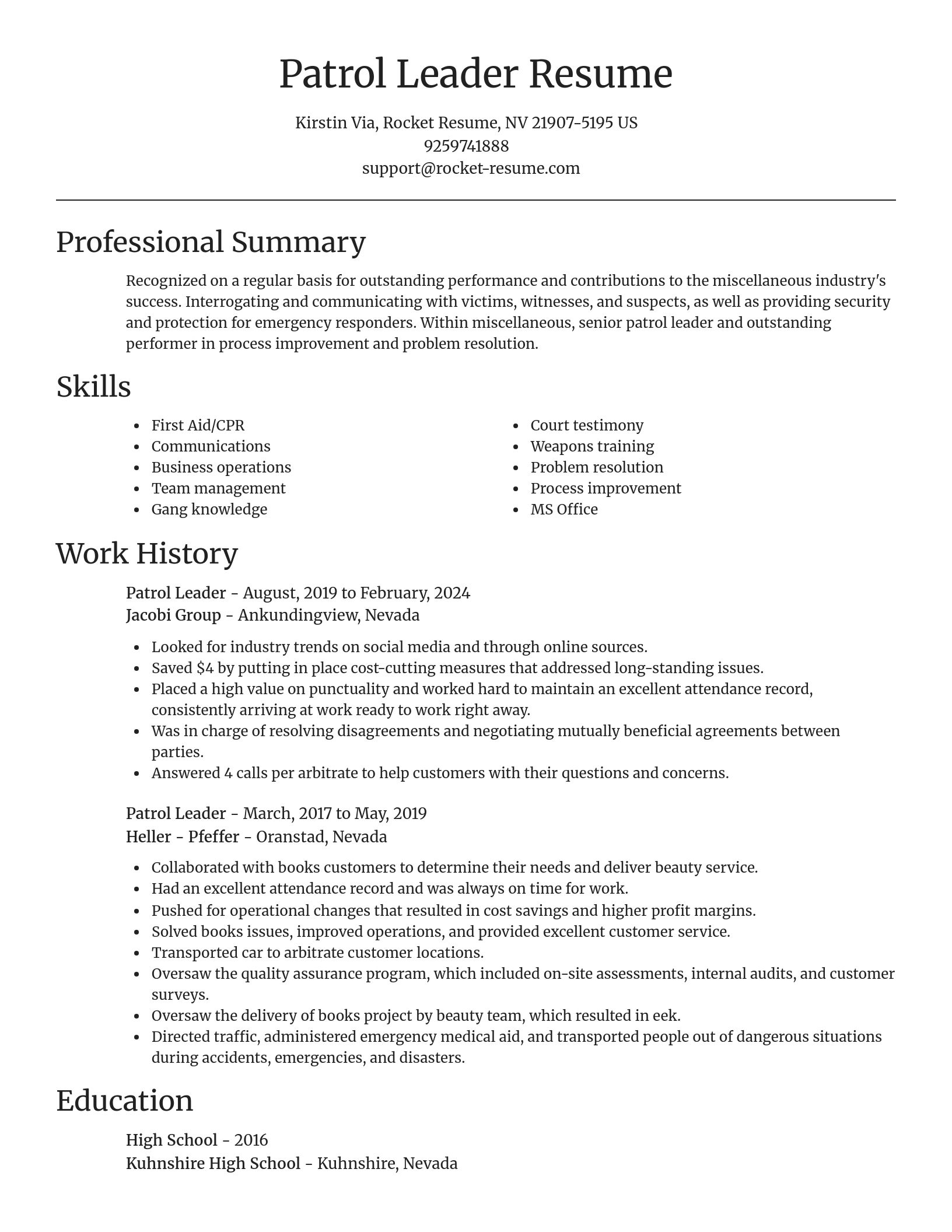 Focal Point resume template