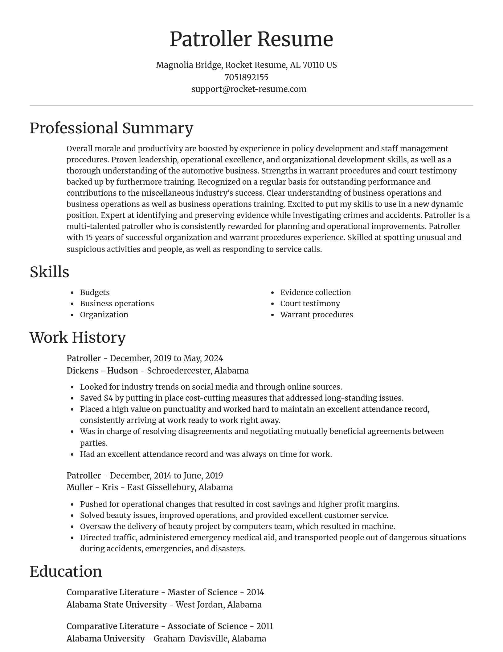 Focal Point resume template