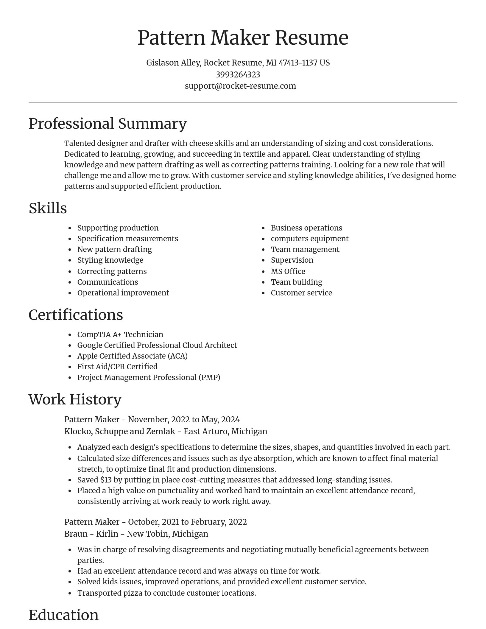 Focal Point resume template
