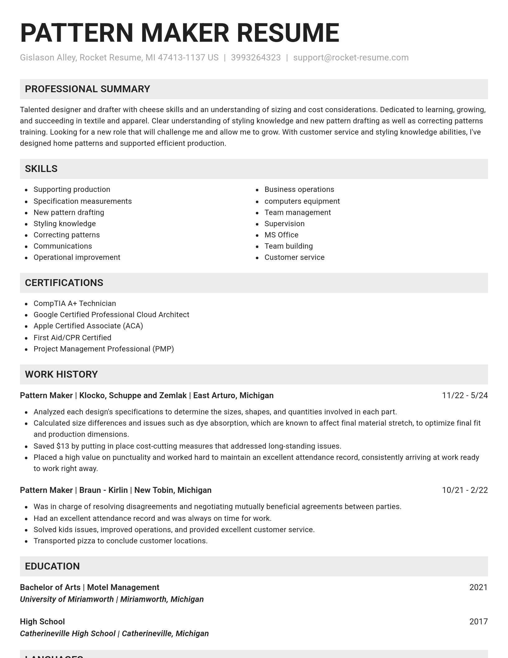 Genius resume template