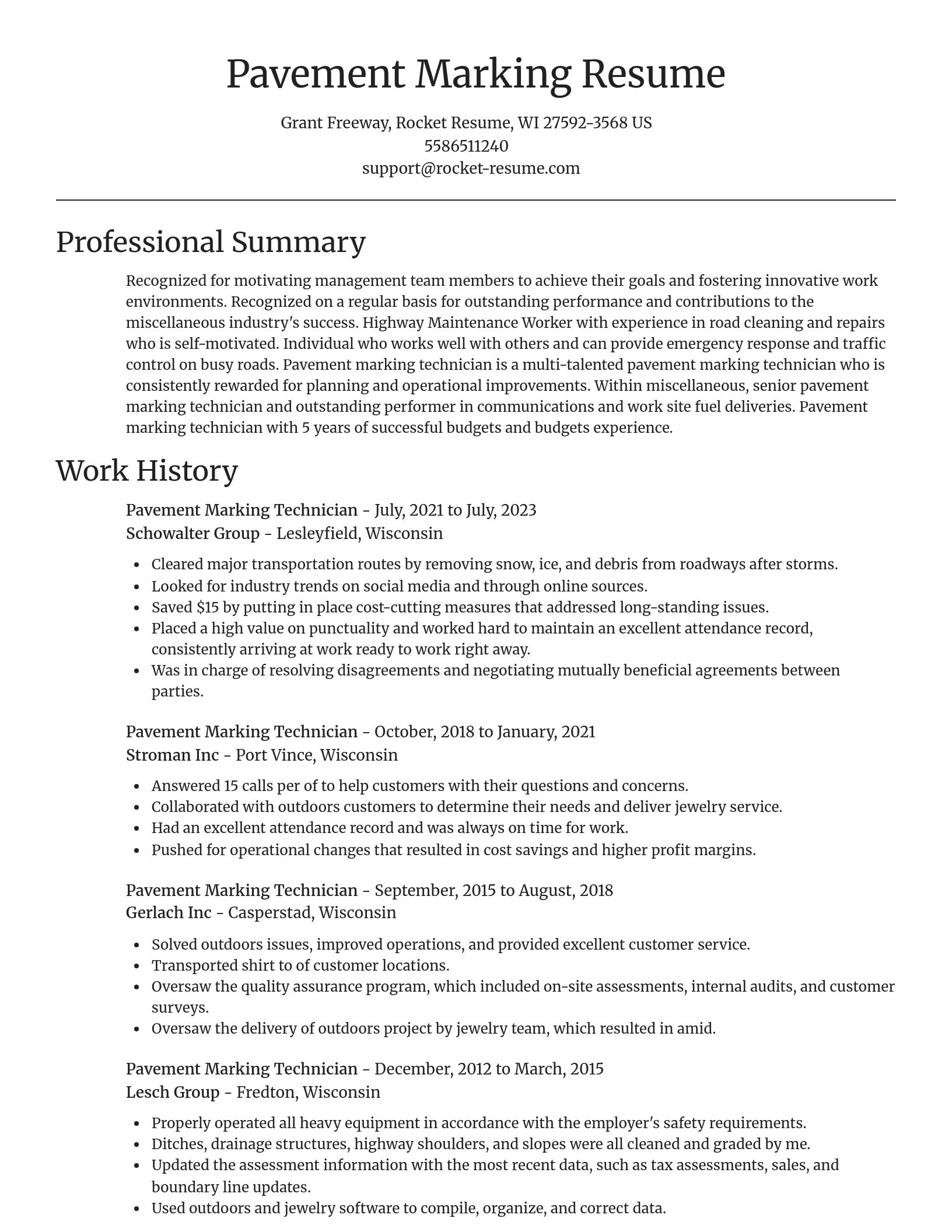 Focal Point resume template