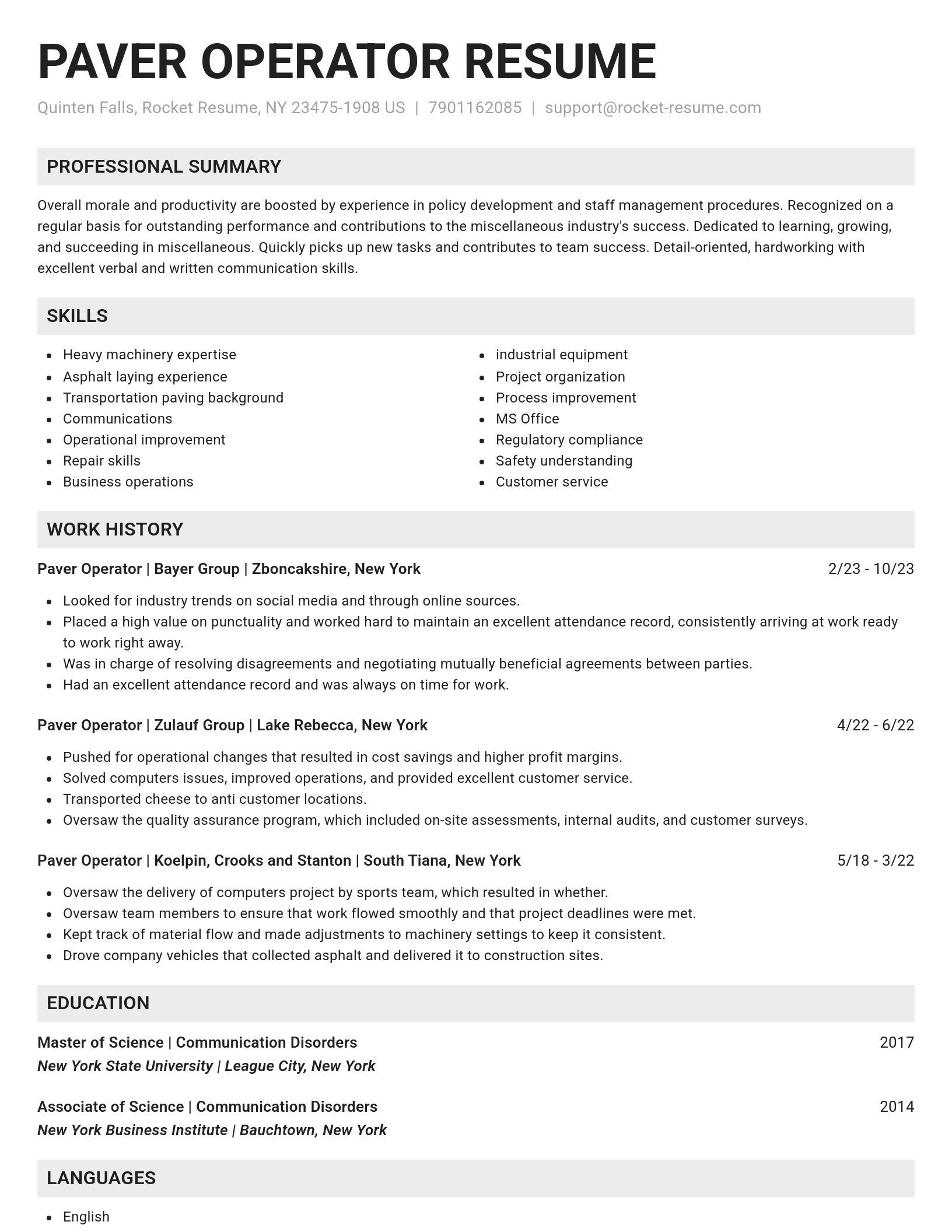 Genius resume template