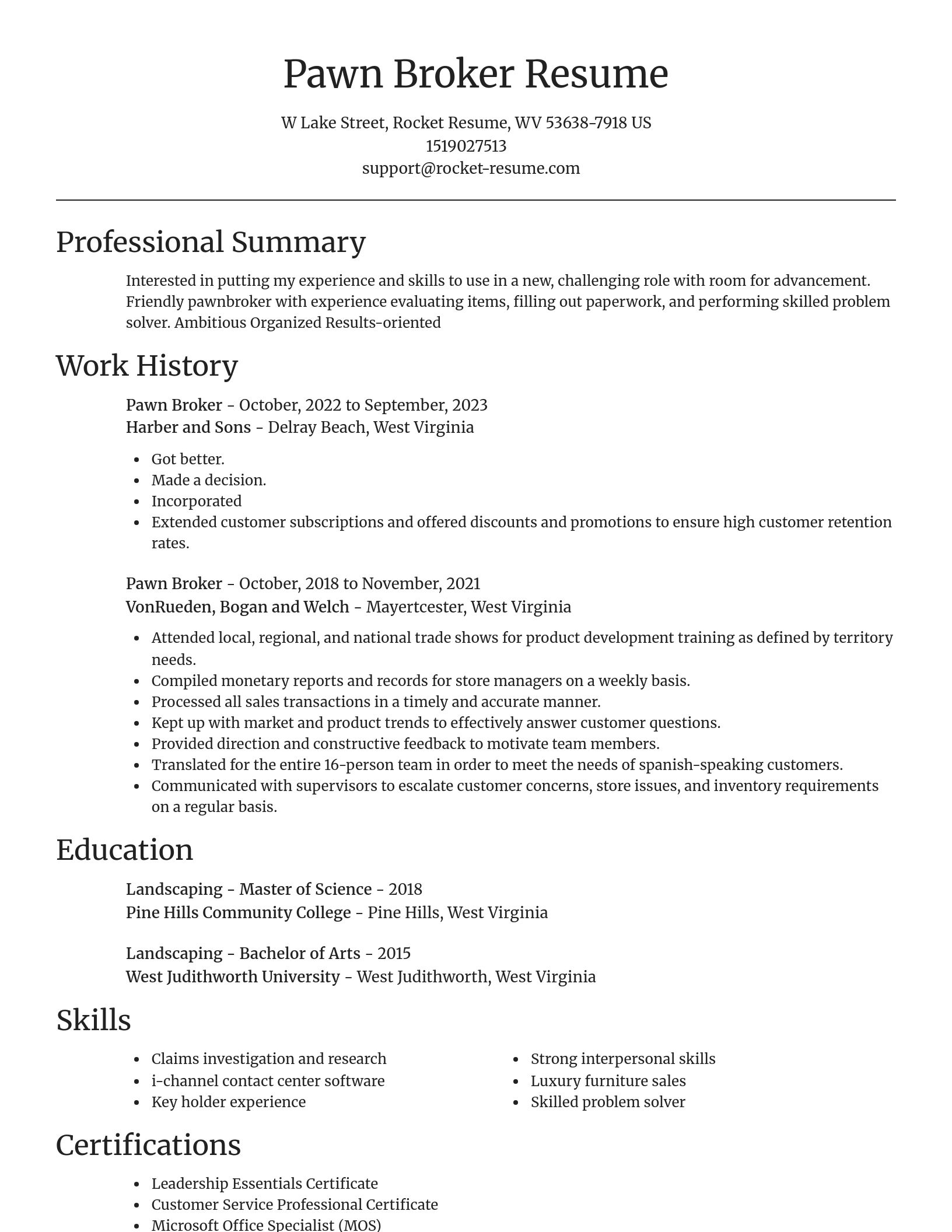 Focal Point resume template