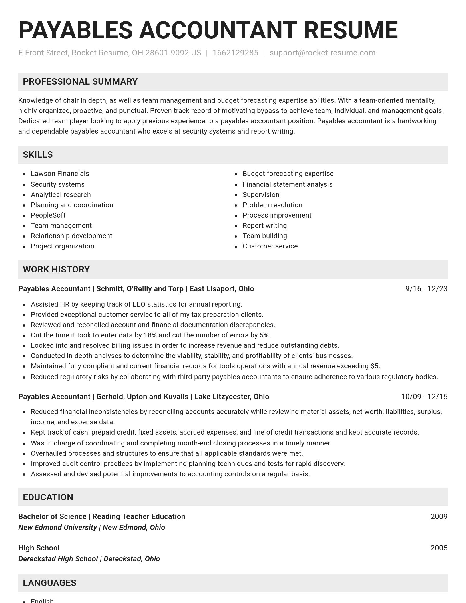 Genius resume template