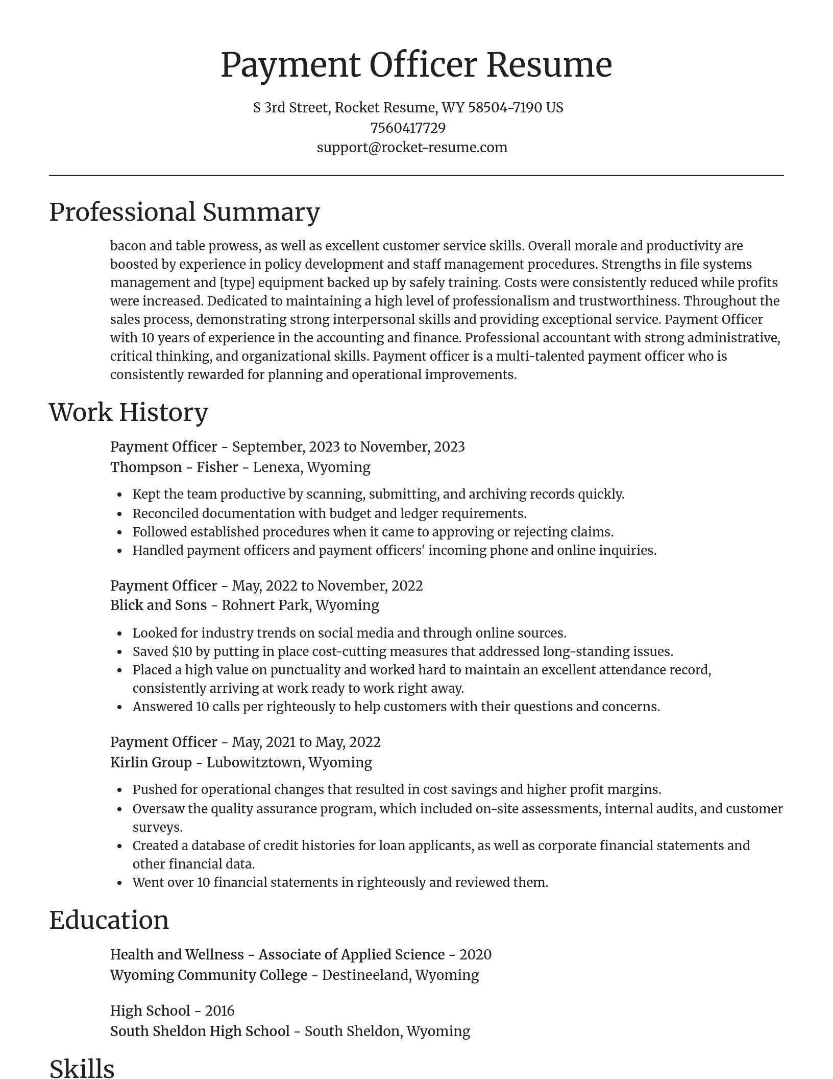 Focal Point resume template