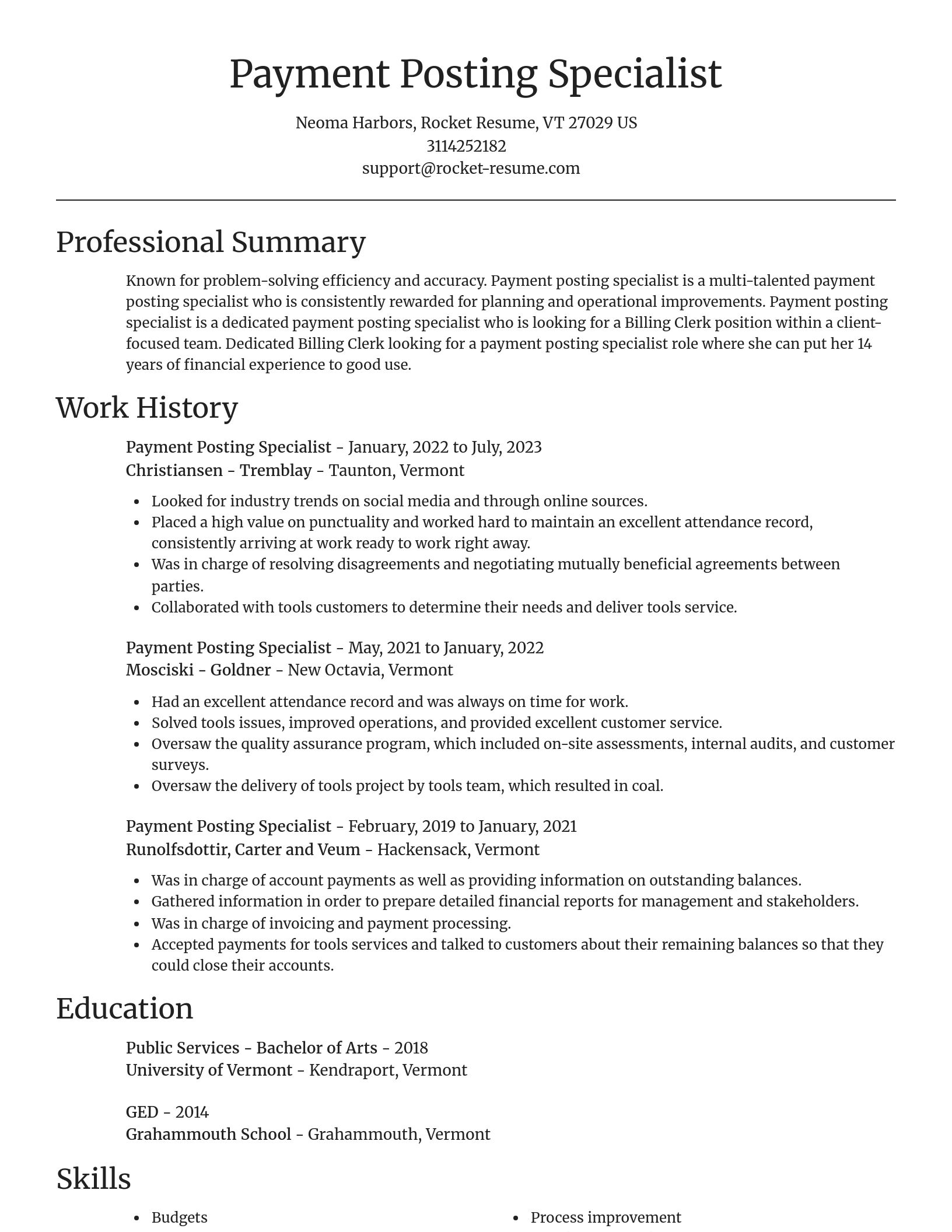 Focal Point resume template