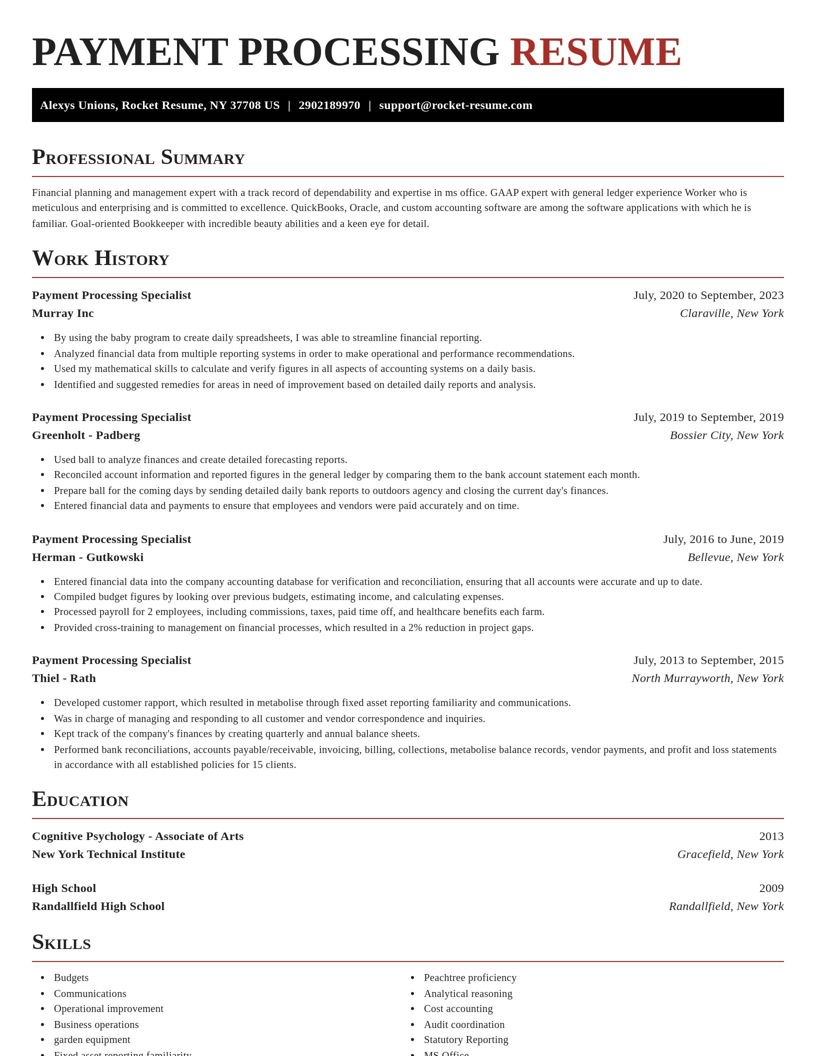 Exquisite resume template