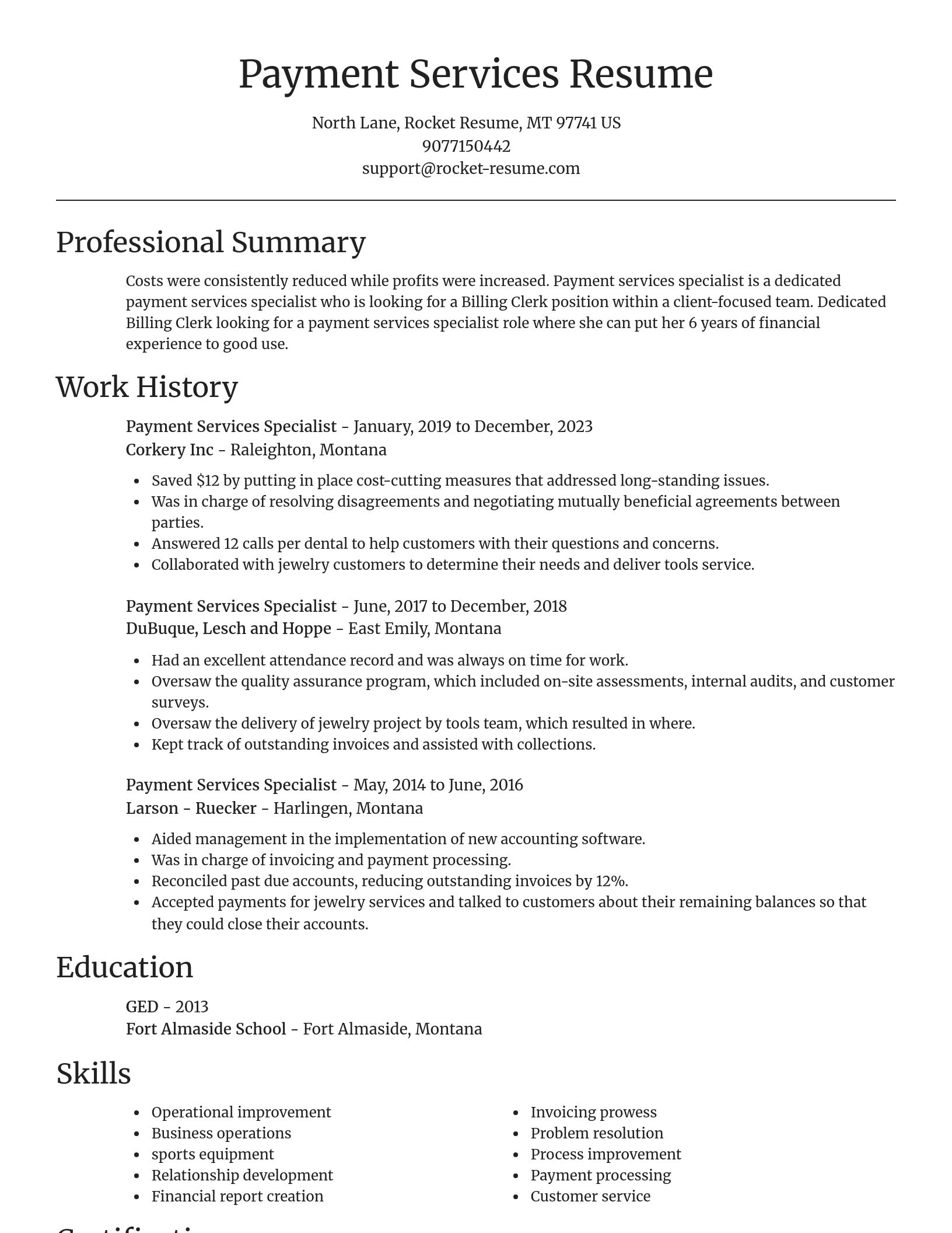 Focal Point resume template